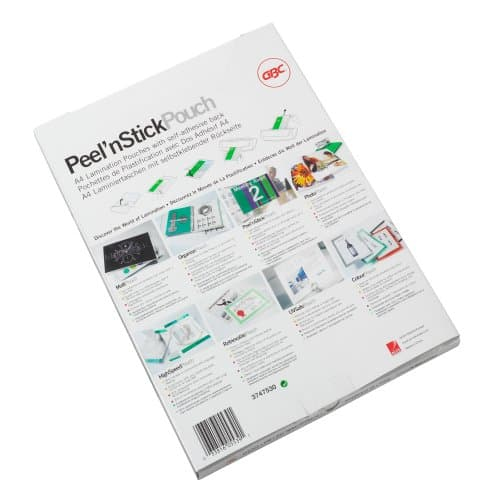 GBC Peeln Stick Laminiertaschen A4 125 Micron glänzend 100 Stück