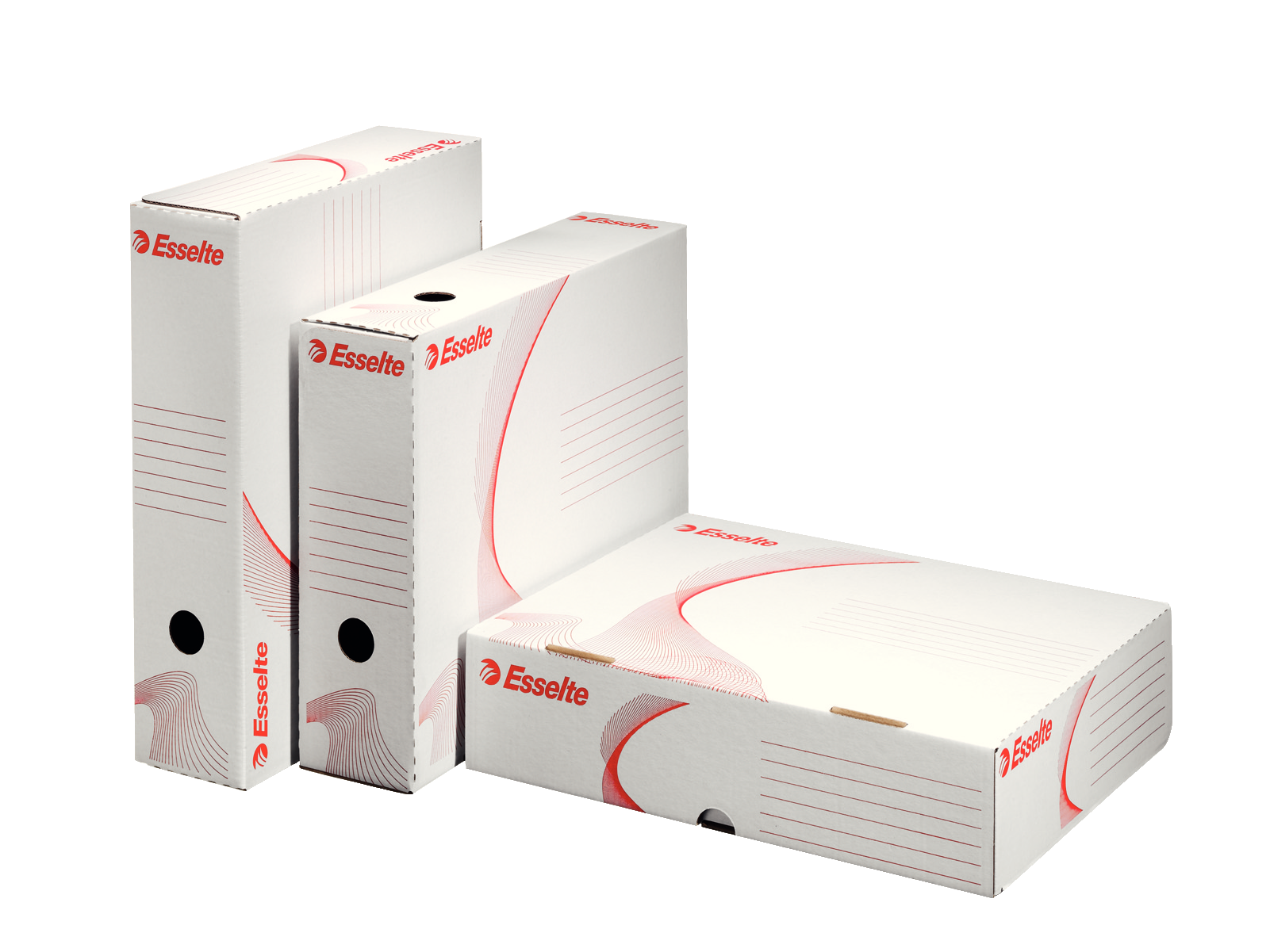 Esselte Archivboxen weiß 25,5 x 32,9 x 8,0 cm, 10 St.