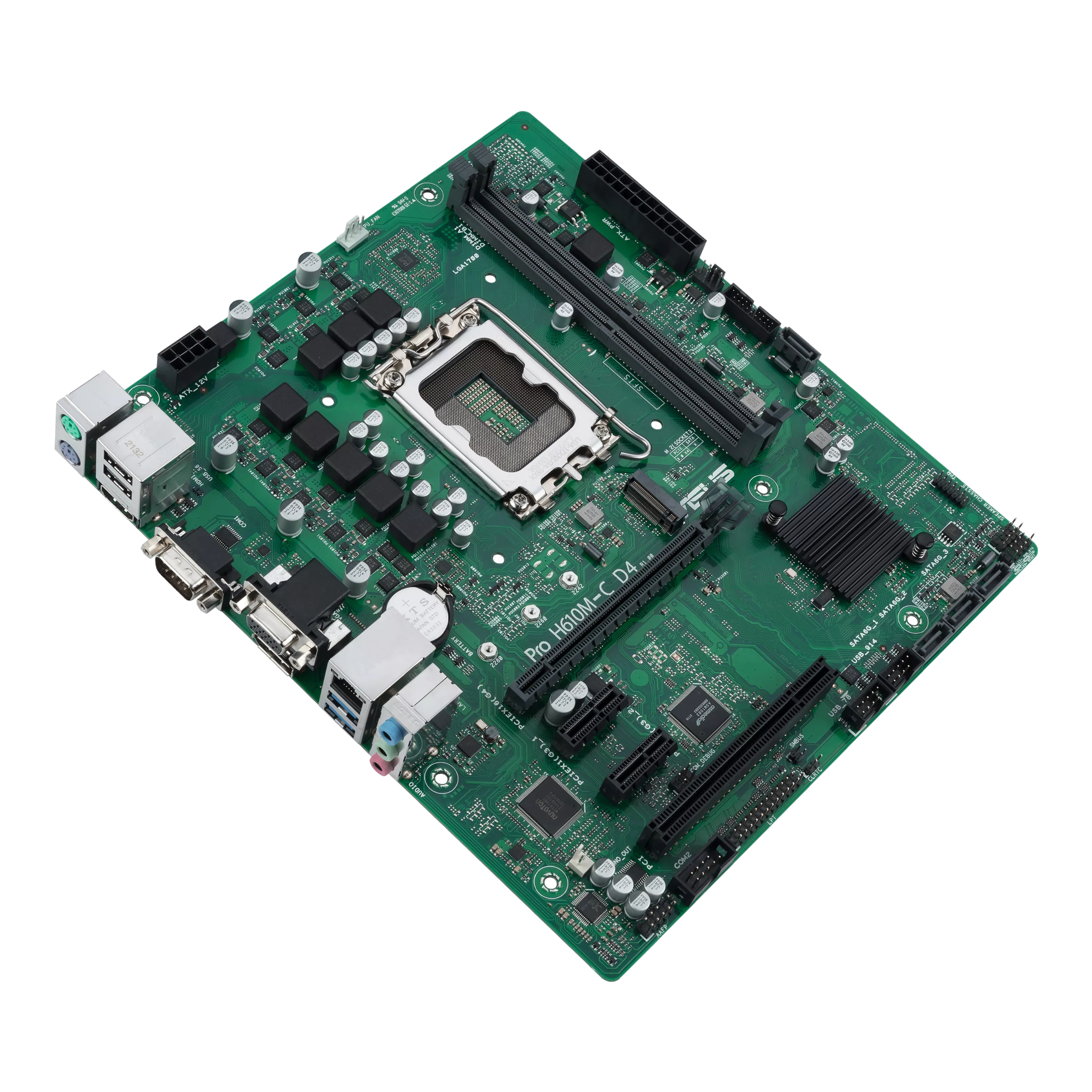 ASUS PRO H610M-C D4-CSM LGA1700 DDR4 1xHDMI 1xDP 1xPCIe 4xSATA 1xM.2 4xUSB 3.2 mATX MB