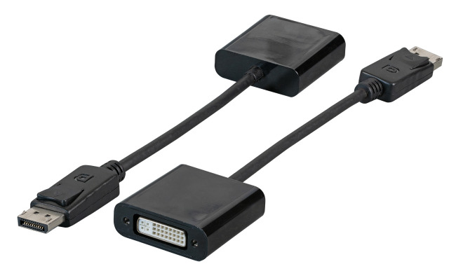 EFB Adapter DisplayPort Stecker auf DVI 24+5 Buchse FullHD Unterstuetzt HDCP 1.3 und DPCP