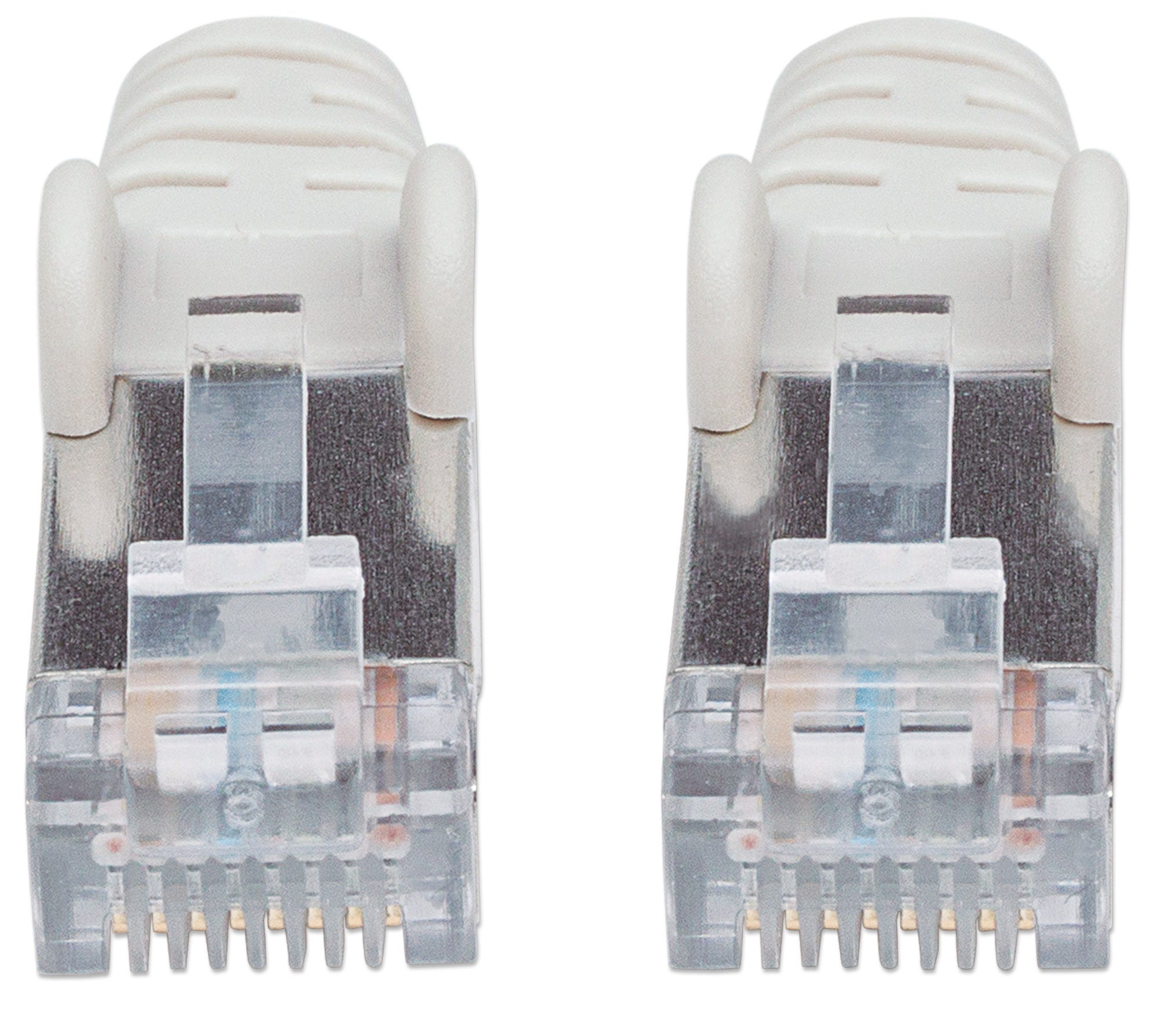 INTELLINET Netzwerkkabel Cat6A S/FTP CU LS0H 2m Grau RJ-45 Stecker / RJ-45 Stecker Vergoldete Kontakte