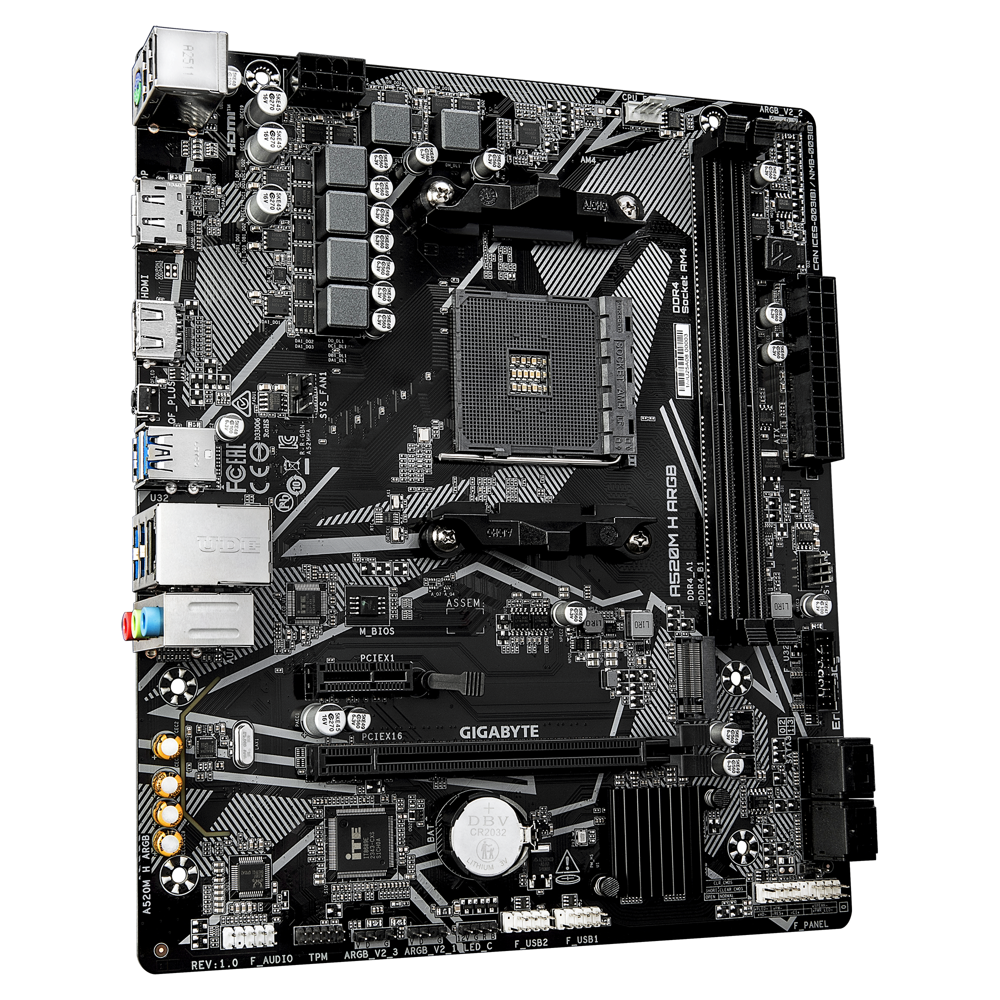 GIGABYTE A520M H ARGB AM4 1xHDMI