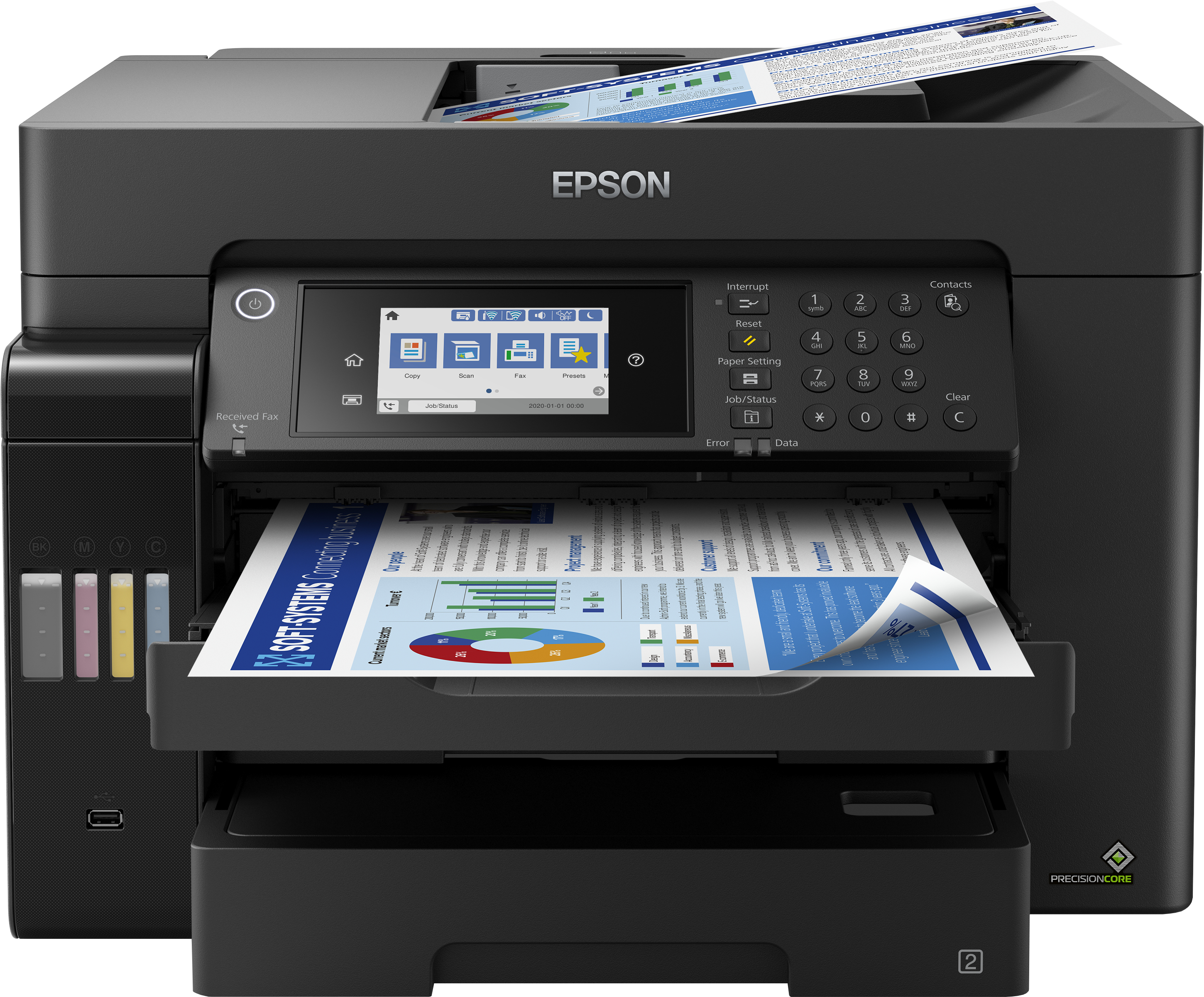 EPSON EcoTank ET-16655 4 in 1 Tintenstrahl-Multifunktionsdrucker schwarz