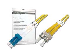 DIGITUS LWL Patchkabel LC -> ST 2.00m Singlemode Duplex OS2