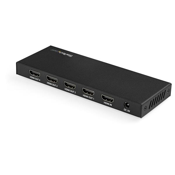 StarTech.com HDMI Splitter 4-Port 4K 60 Hz HDR Schwarz