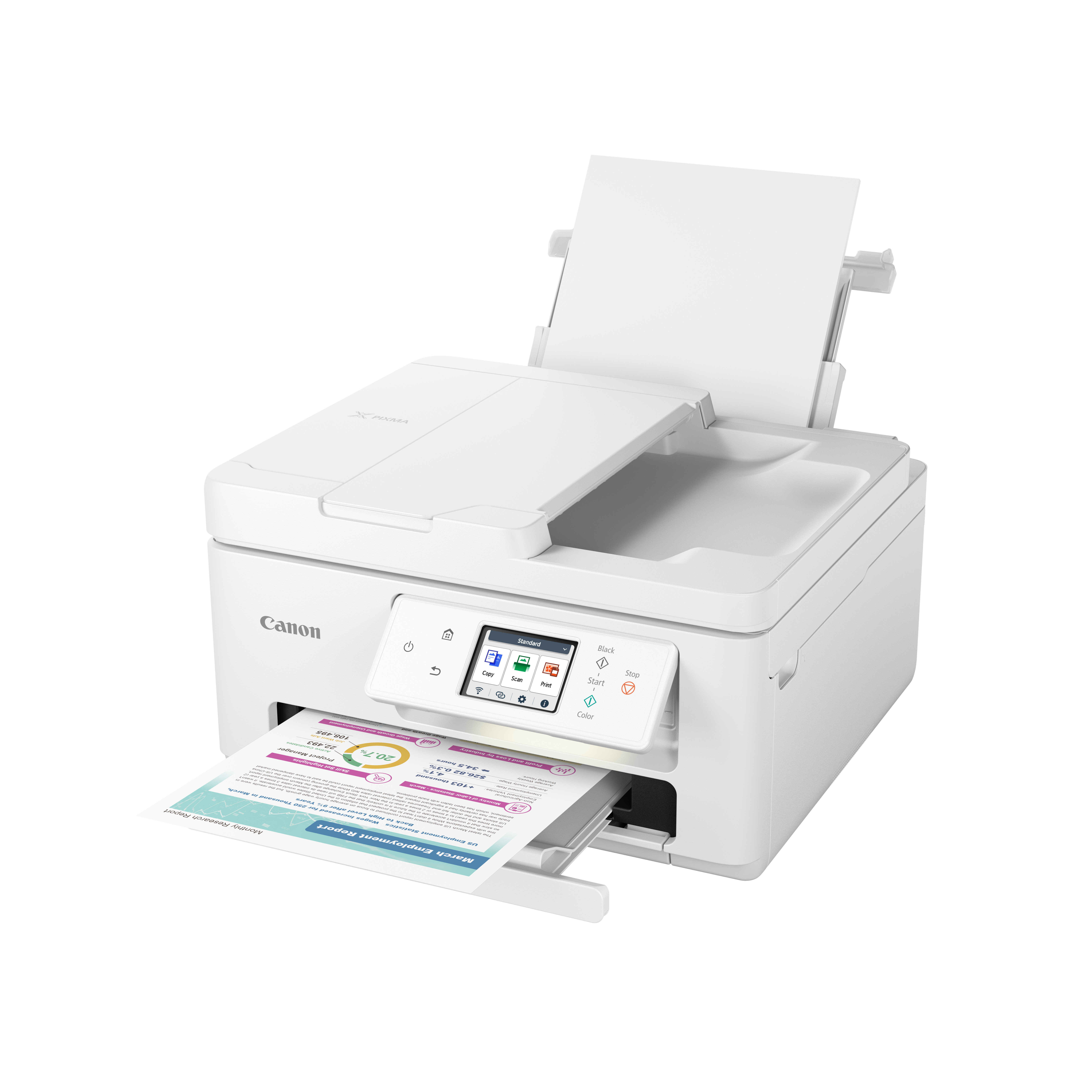 Canon PIXMA TS7750i 3 in 1 Tintenstrahl-Multifunktionsdrucker grau