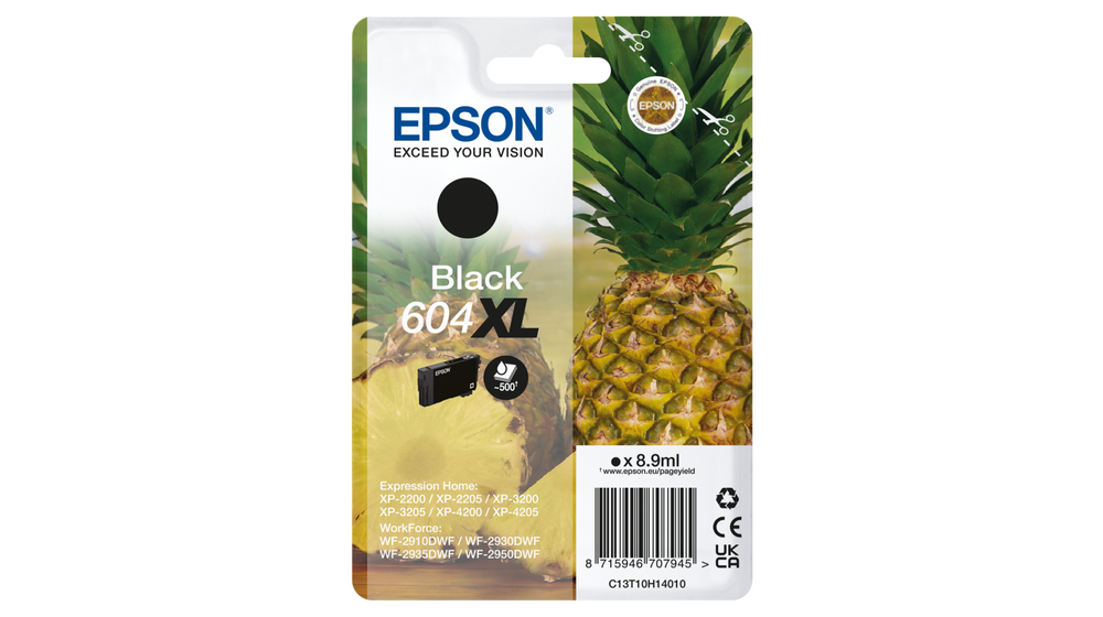 EPSON 604XL/T10H14 (Ananas) schwarz Druckerpatrone