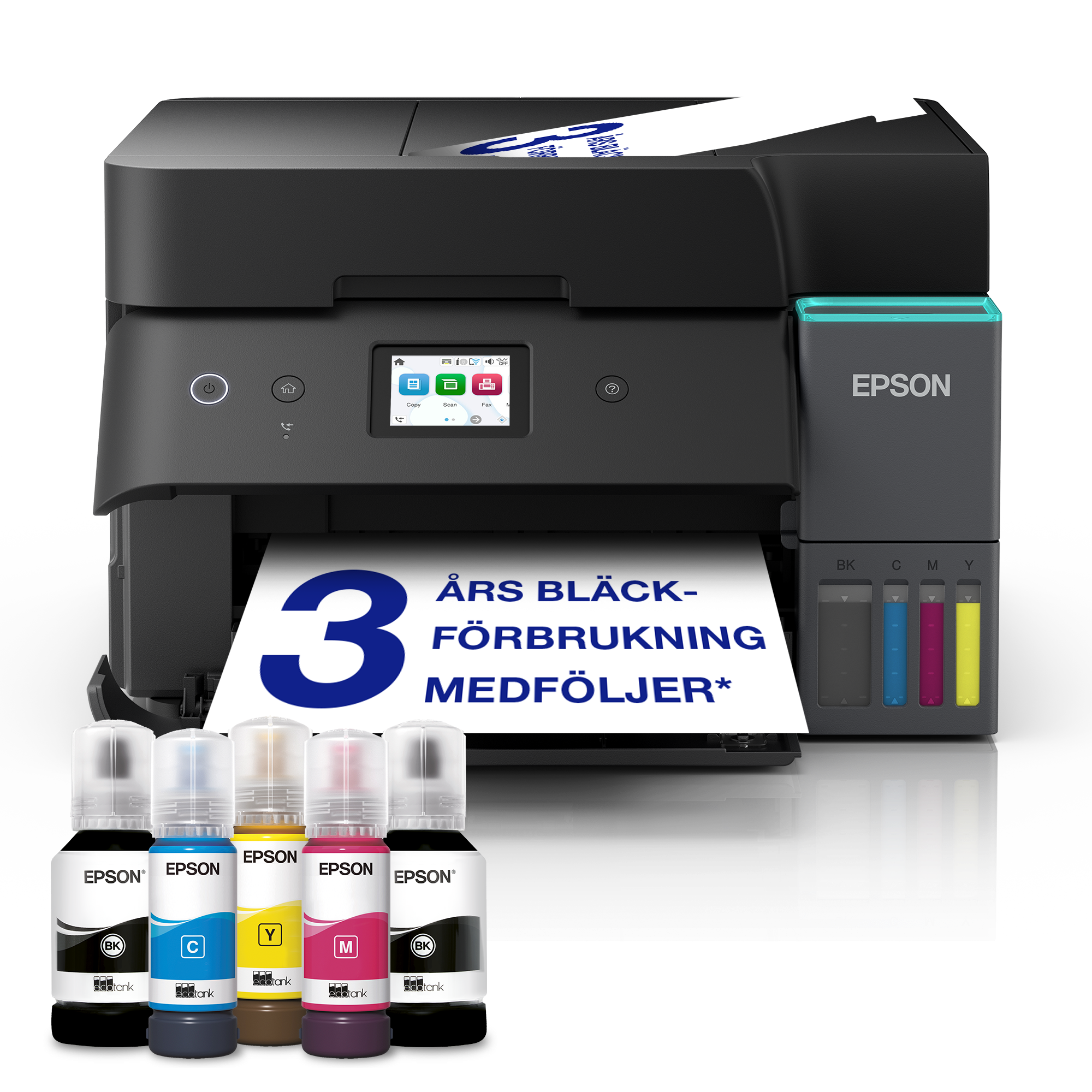 EPSON EcoTank ET-4950 4 in 1 Tintenstrahl-Multifunktionsdrucker schwarz