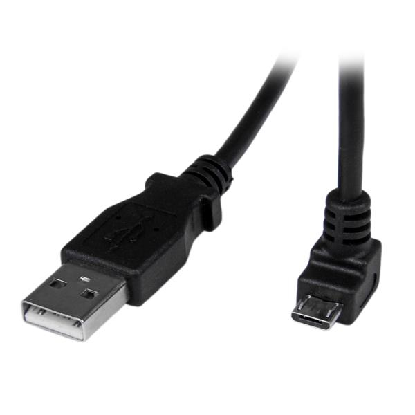 2M DOWN ANGLE MICRO USB CABLE .