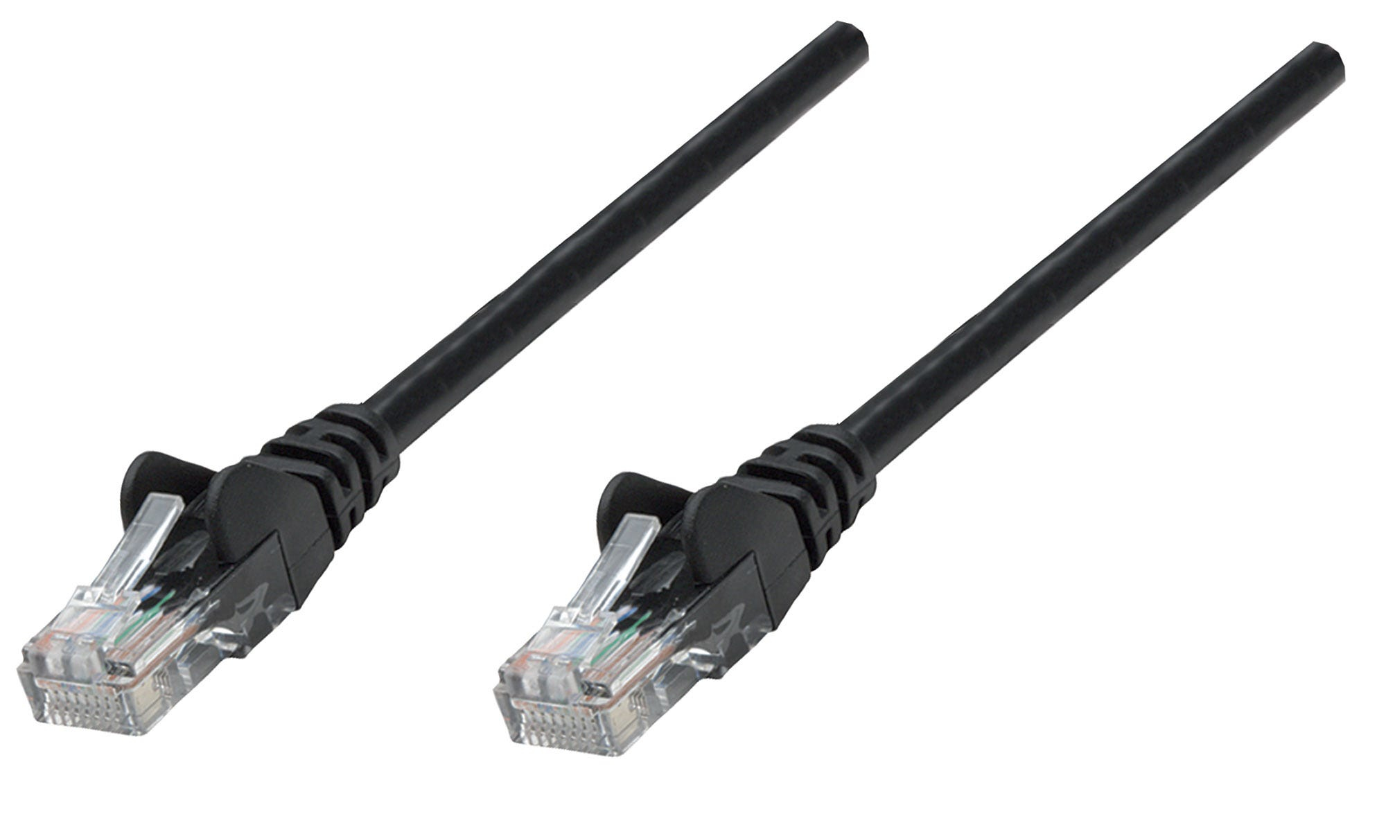INTELLINET Netzwerkkabel Cat6 S/FTP CU LS0H 0,25m Schwarz RJ-45 Stecker / RJ-45 Stecker Vergoldete Kontakte