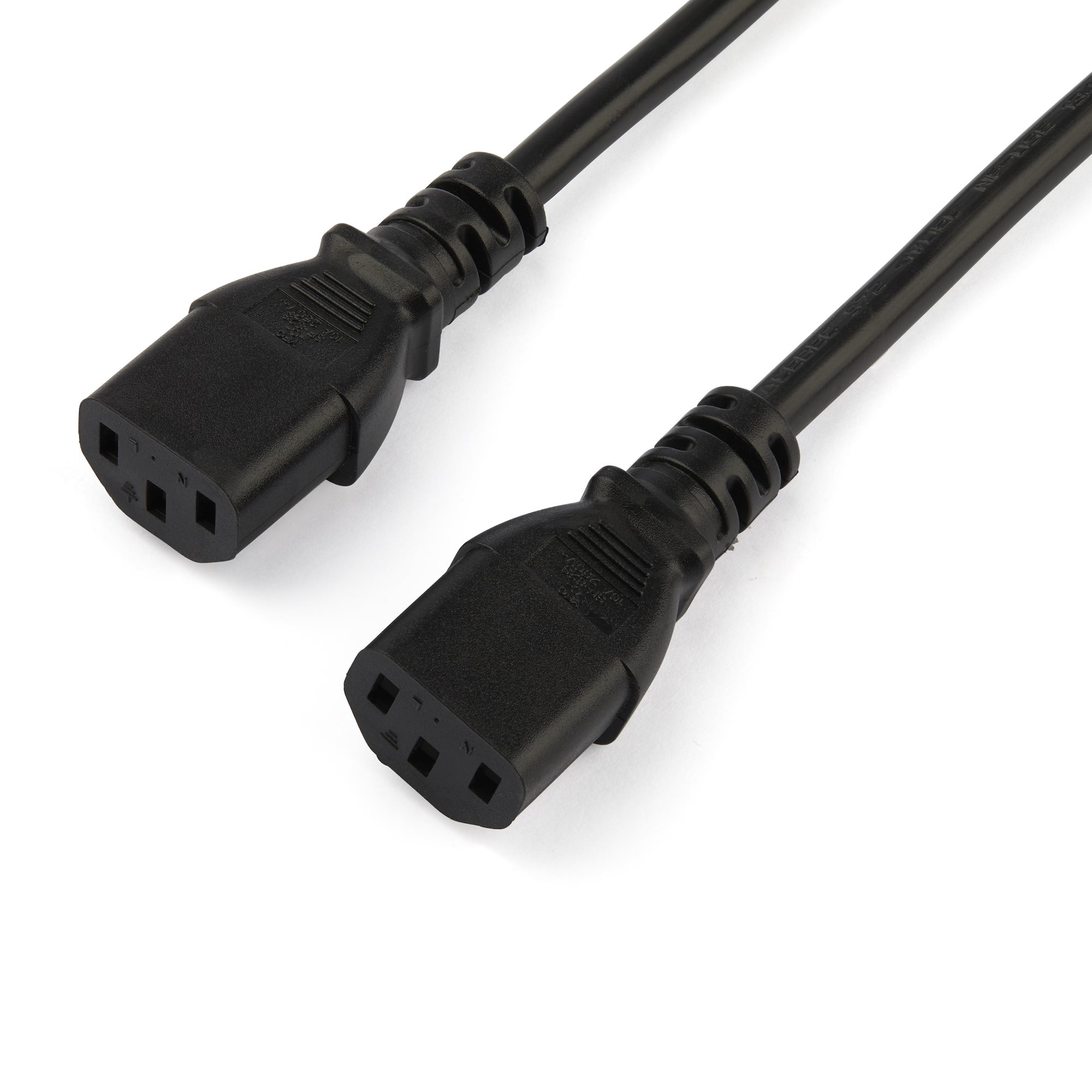 STARTECH.COM 2m C13 Power Cord - Schuko to 2x C13 - Y Splitter Power Cable