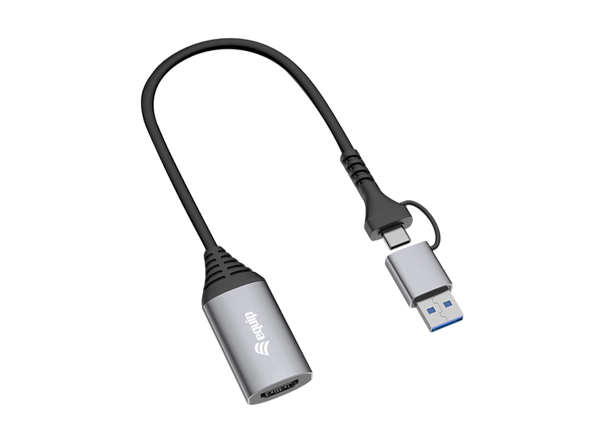 Equip Adapter USB-C/A->HDMI 1920x1080/ 60Hz Alu.