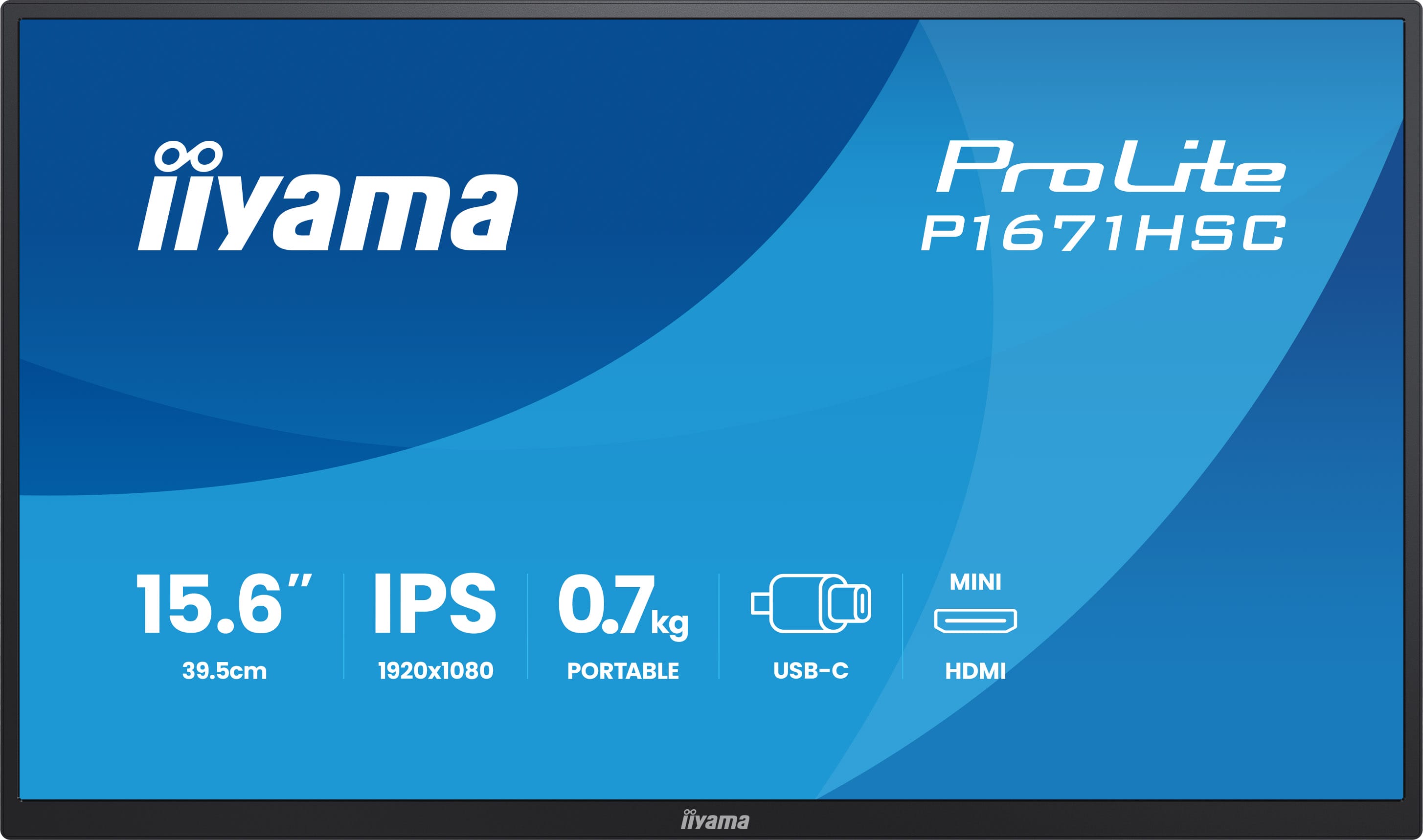 IIYAMA 39,5cm (15,6) P1671HSC-B1 16:9 mHDMI+2xUSB-C IPS