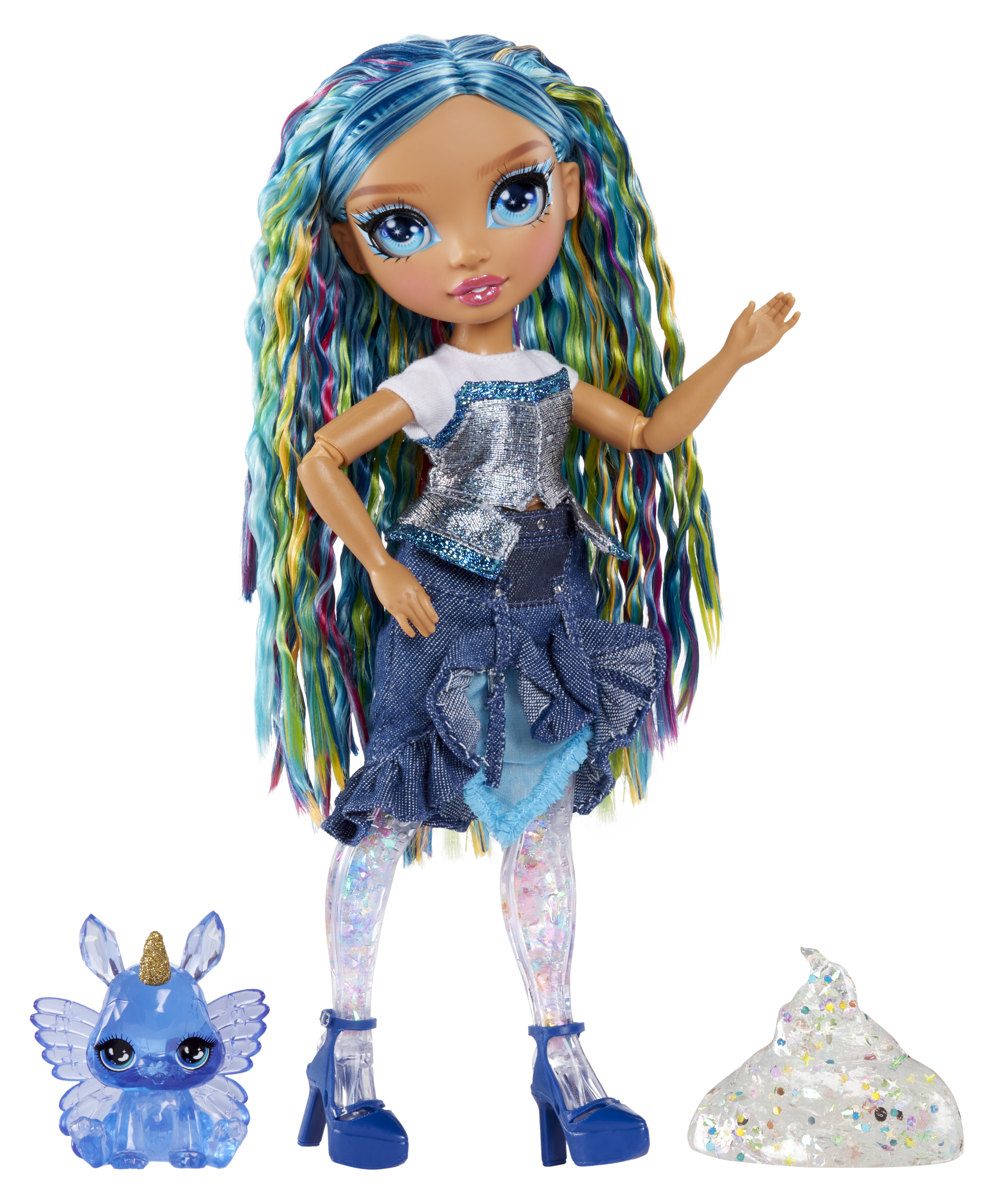 Rainbow High Shimmers with Slime - Skyler, Puppe