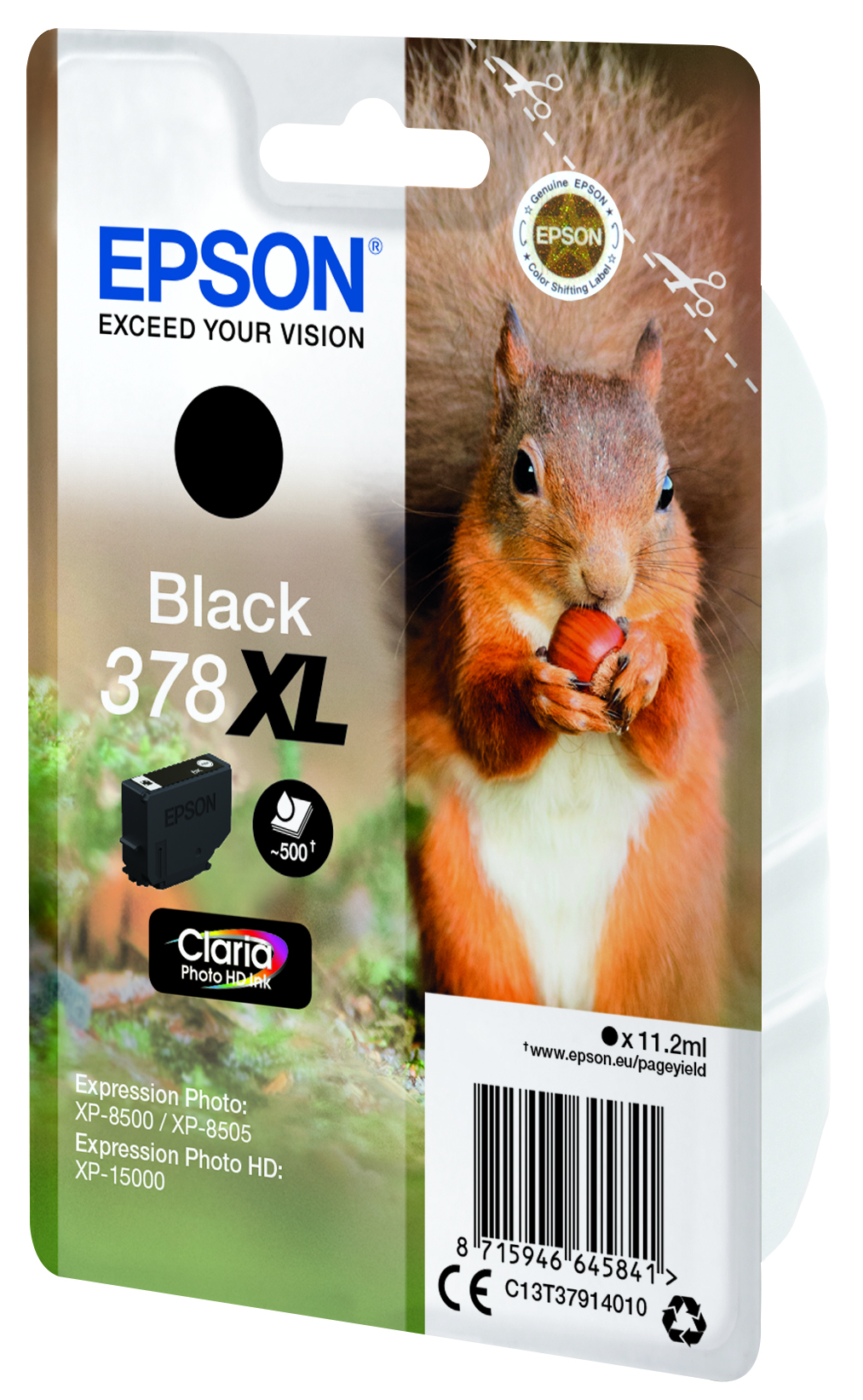 EPSON 378XL/T37914 (Eichhörnchen) schwarz Druckerpatrone