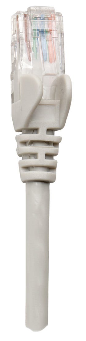 INTELLINET Netzwerkkabel Cat6 S/FTP CU LS0H 1,5m Grau RJ-45 Stecker / RJ-45 Stecker Vergoldete Kontakte