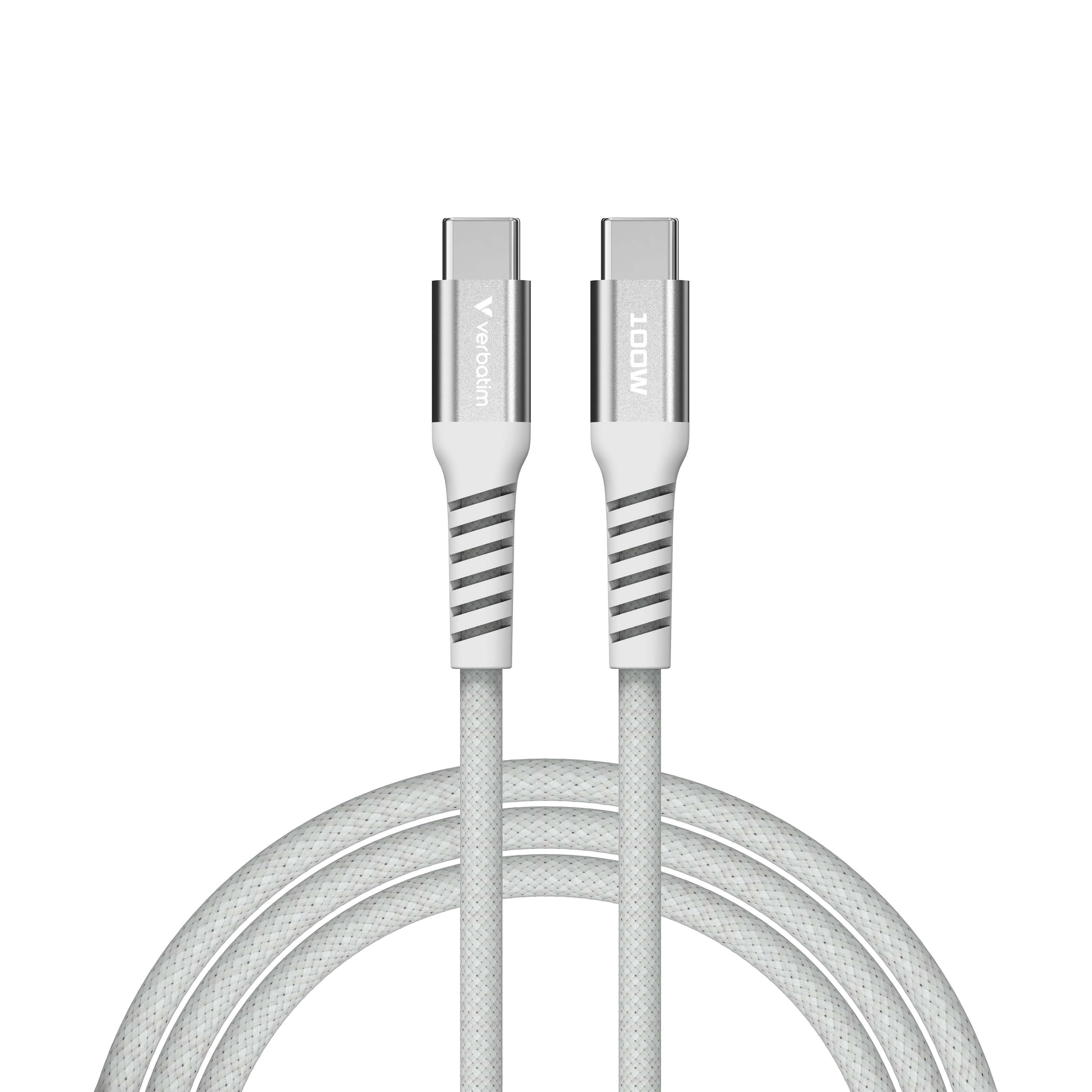 verbatim Sync & Charge Magnetkabel Ladekabel grau, Kabellänge: 1,2 m, 100 W