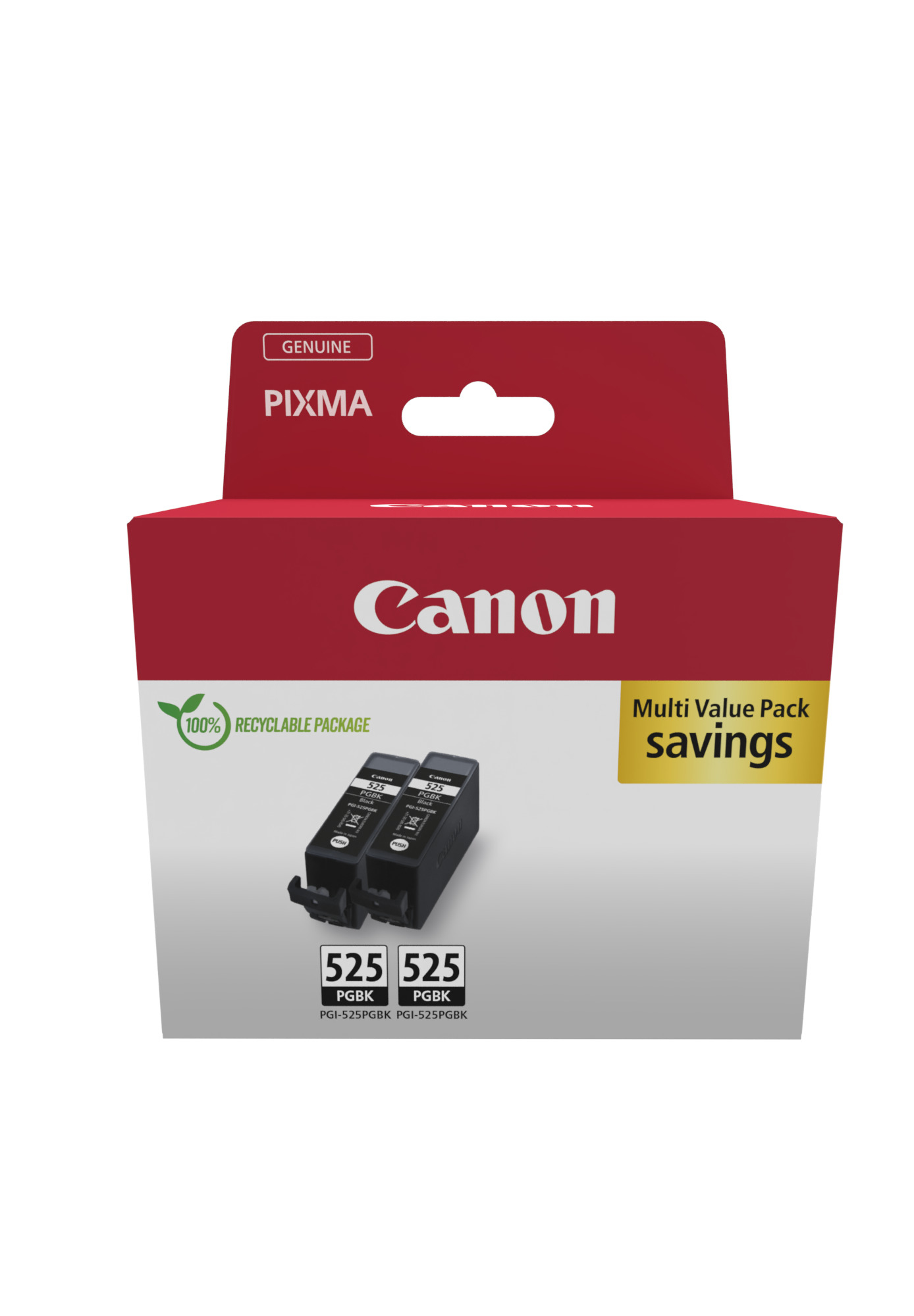 Canon PGI-525 PGBK Twin-Pack schwarz Druckerpatronen, 2er-Set
