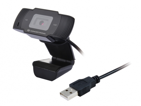 CONCEPTRONIC Webcam USB-A2.0 68° 720P/30Hz HD +Mikro sw