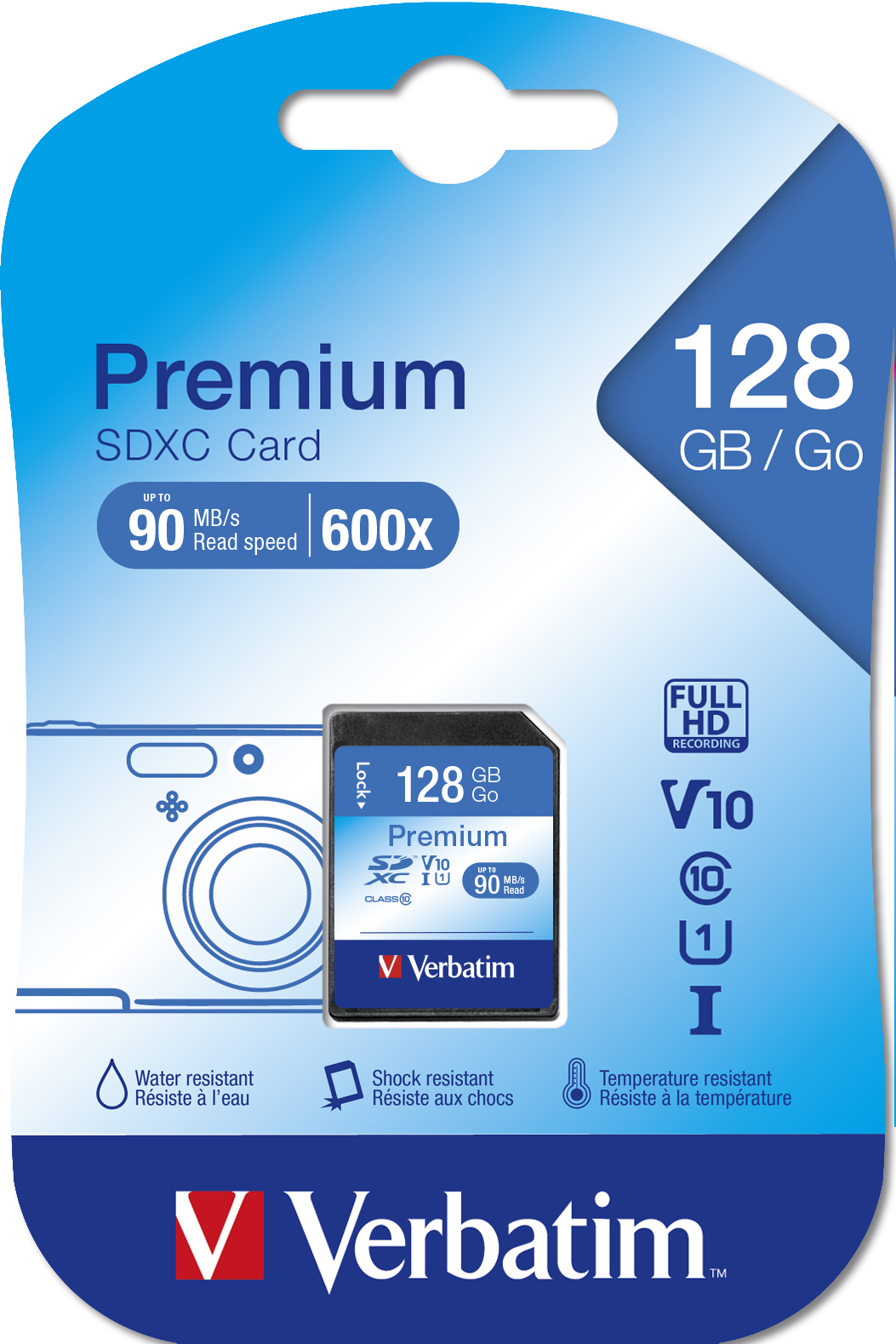 verbatim Speicherkarte SDXC-Card Premium, 128 GB, 1 St.