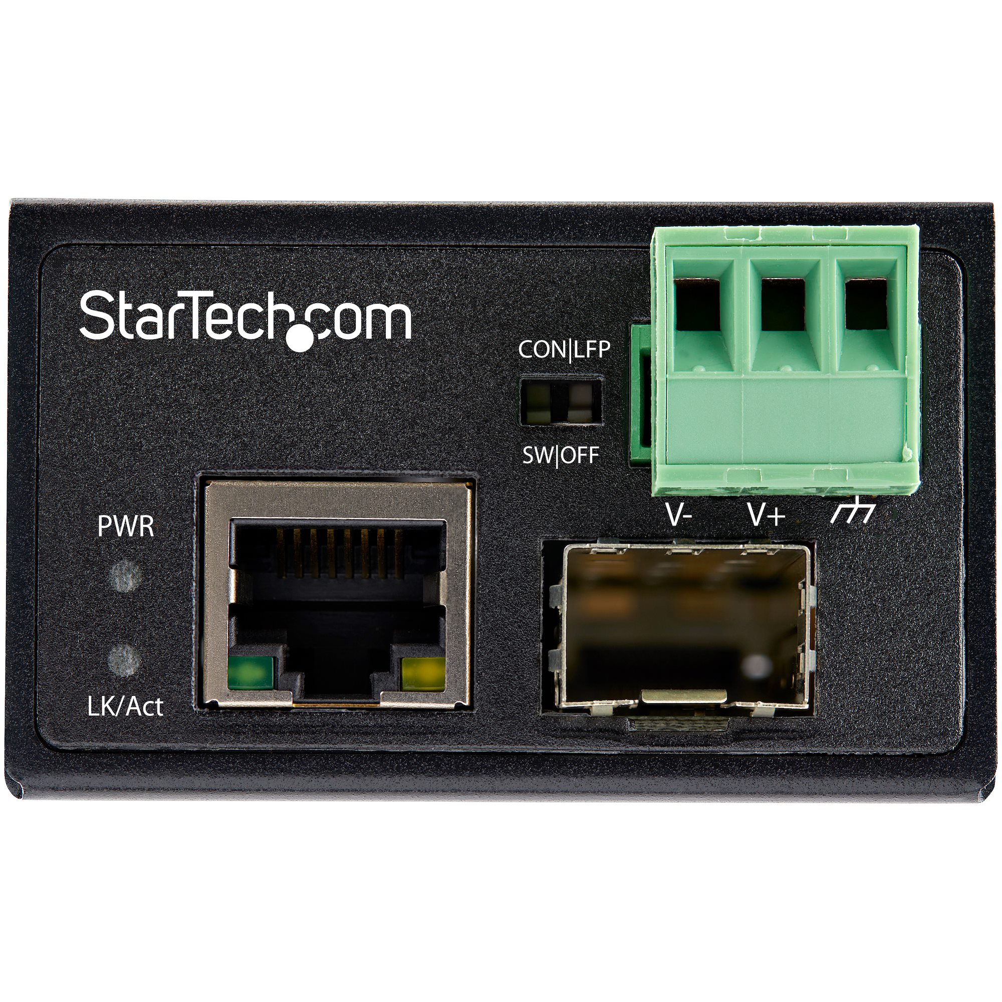INDUSTRIAL FIBER TO ETHERNET CONVERTER 100MBPS SFP TO RJ45