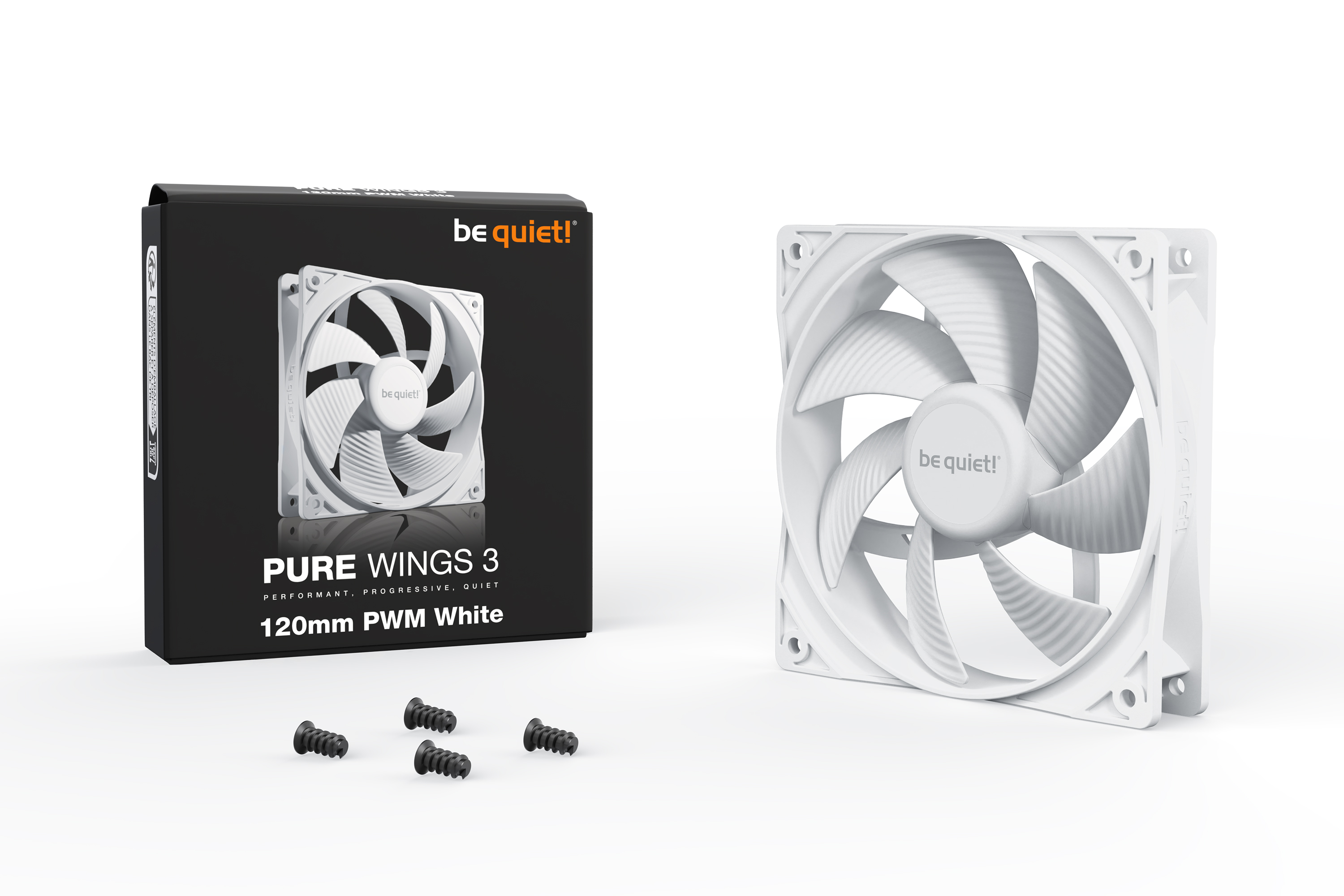 be quiet LÃ¼fter 12012025 Pure Wings 3 White PWM