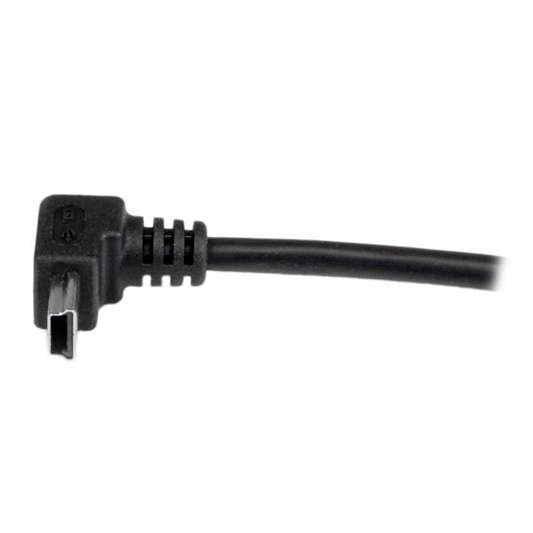 StarTech.com 1m Mini USB Kabel 90° gewinkelt USB 2.0 Schwarz