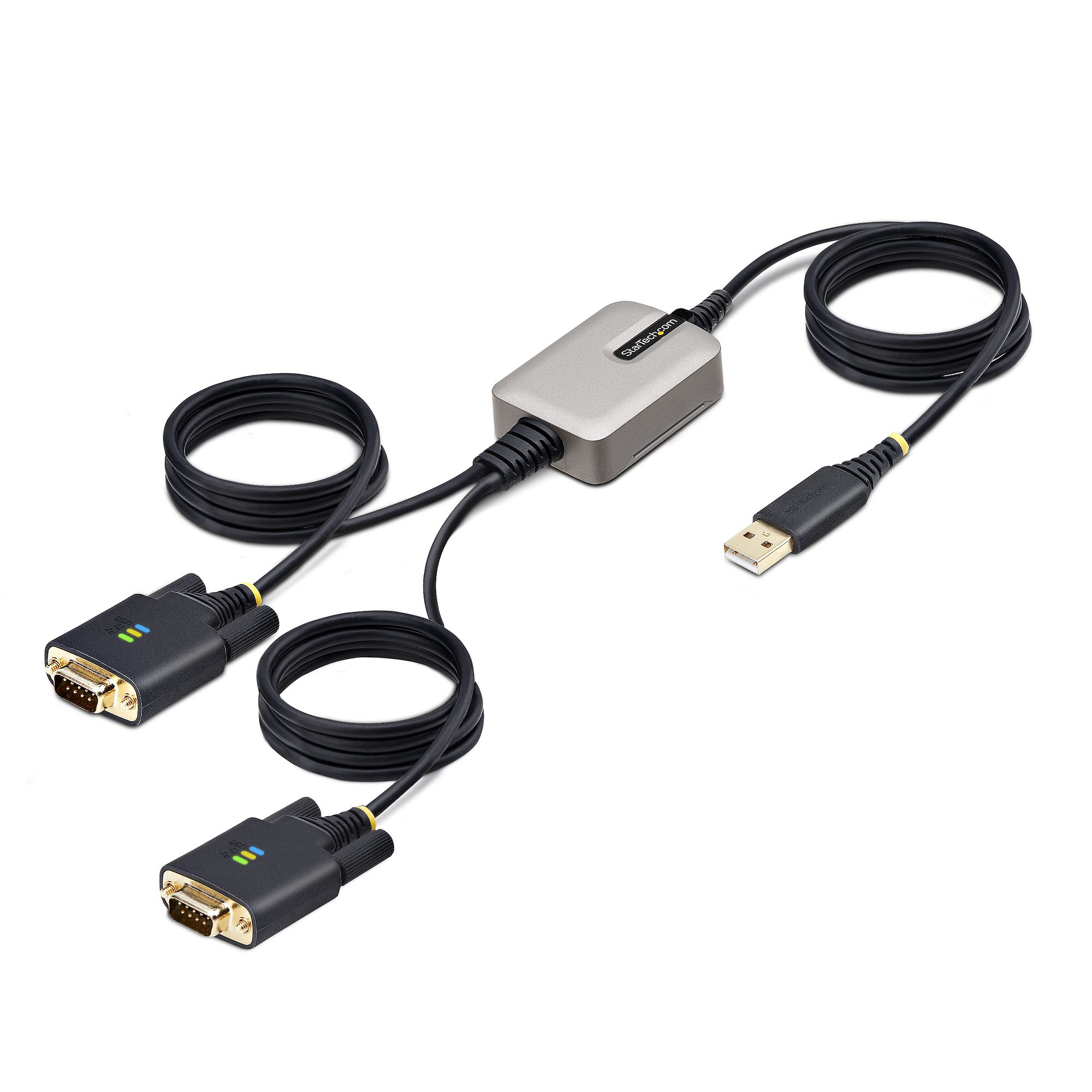 2-PORT USB SERIAL ADAPTER USB TO DUAL DB9 RS232 ADAPTER