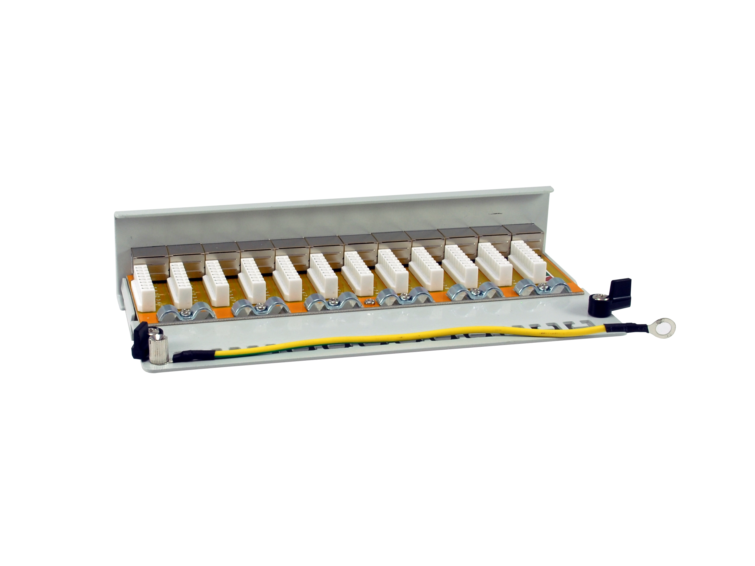 Equip Patchpanel 12xRJ45 Cat6a Desktop 500MHz RAL7035