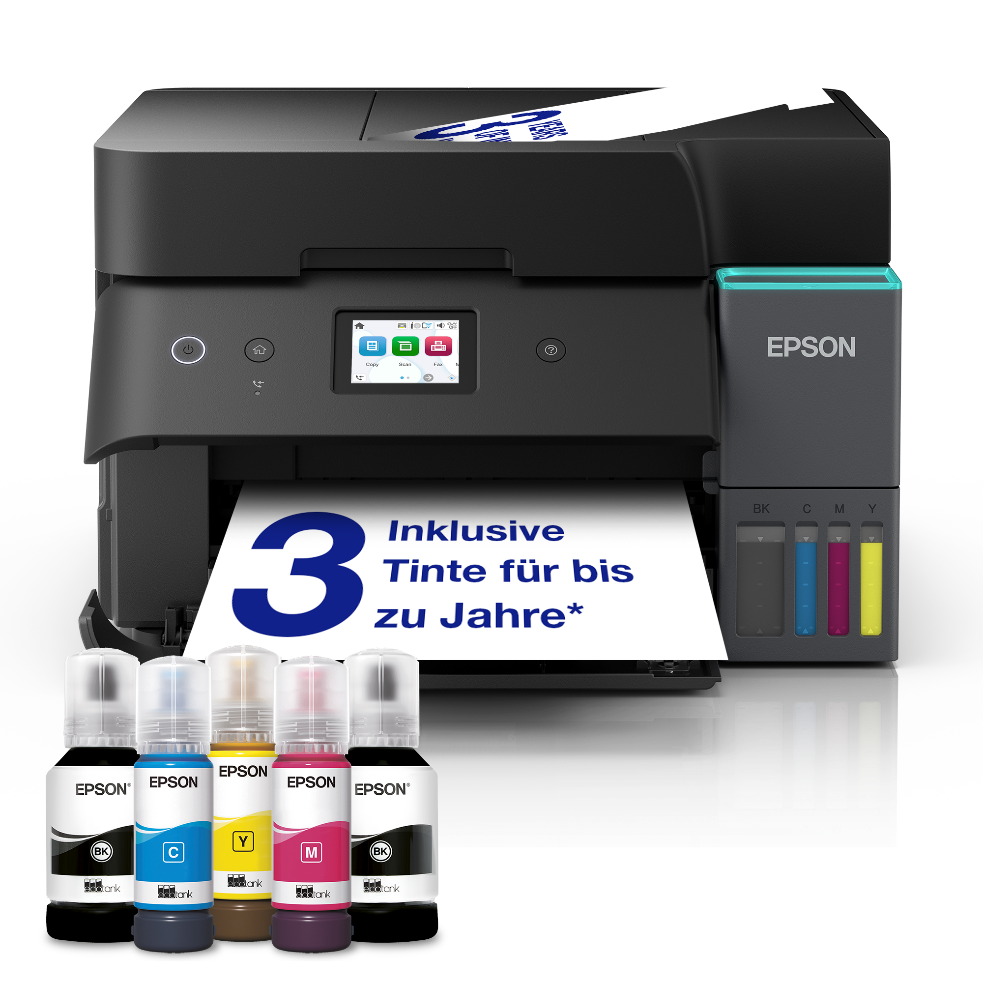 EPSON EcoTank ET-4950 4 in 1 Tintenstrahl-Multifunktionsdrucker schwarz