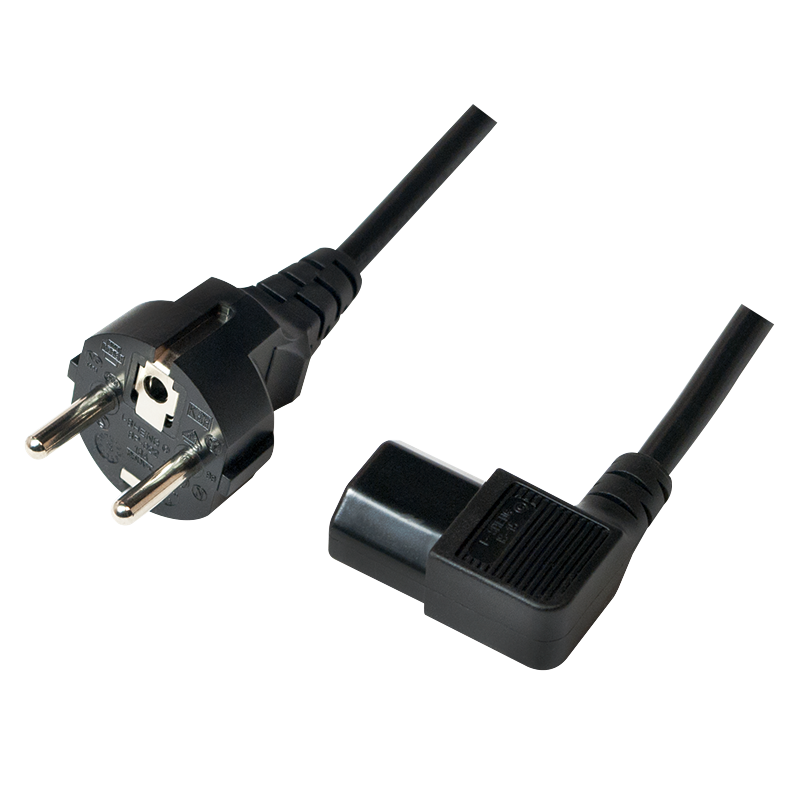Kabel LogiLink Stromkabel power CEE 7/7 zu IEC 60320 schwarz 5m CP119