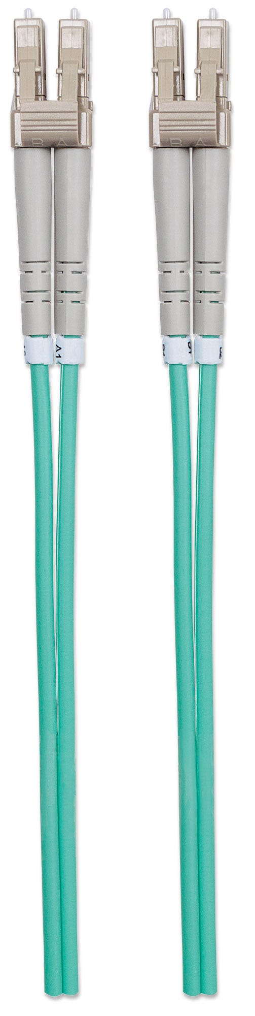 INTELLINET LWL Anschlusskabel LC/LC 2m Multimode OM3 aqua