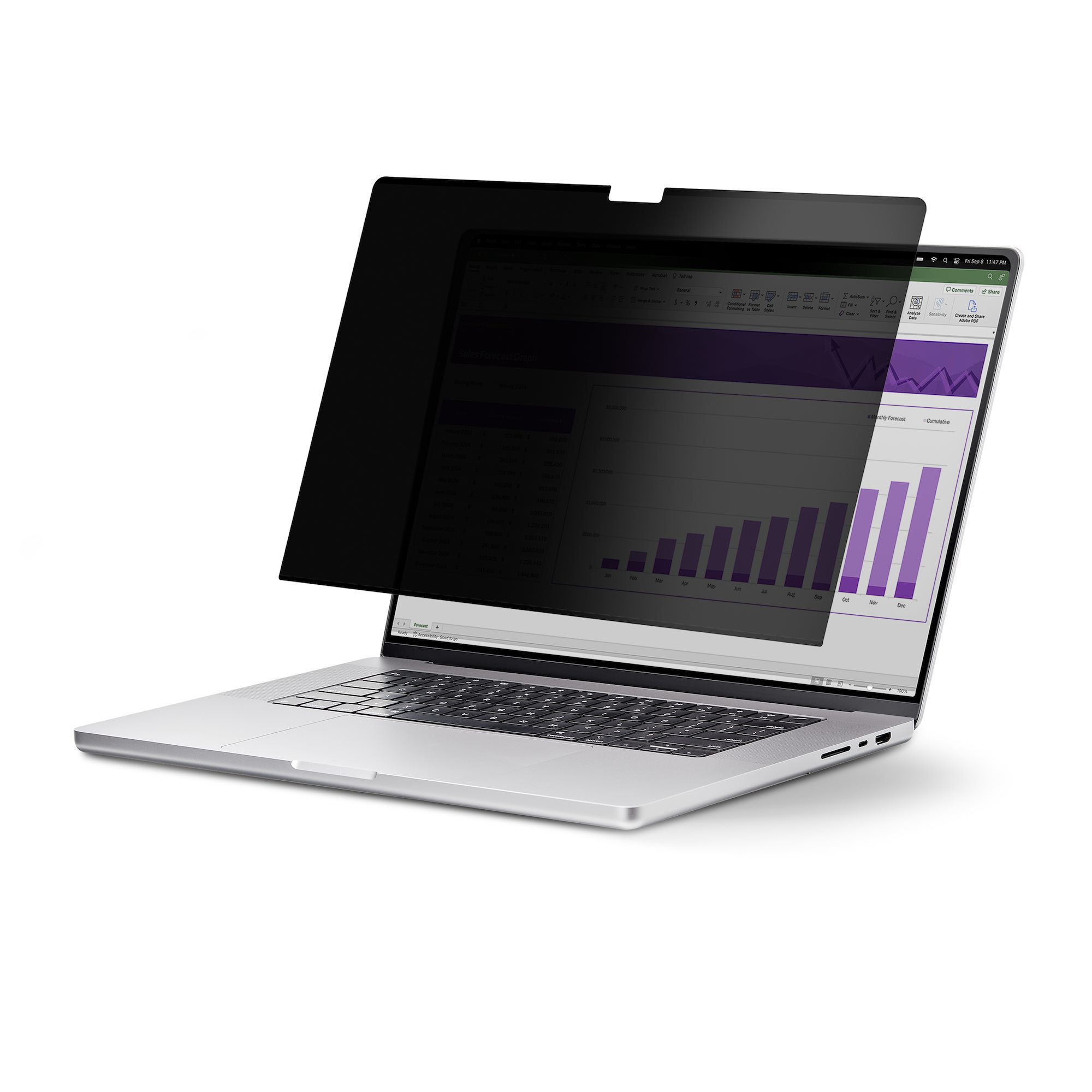 STARTECH.COM 33,78cm 13,3Zoll 16:10 Touch Laptop Sichtschutz Sichtschutzfolie Notebook Blickschutzfilter/Blaulichtfilter Flip-Up