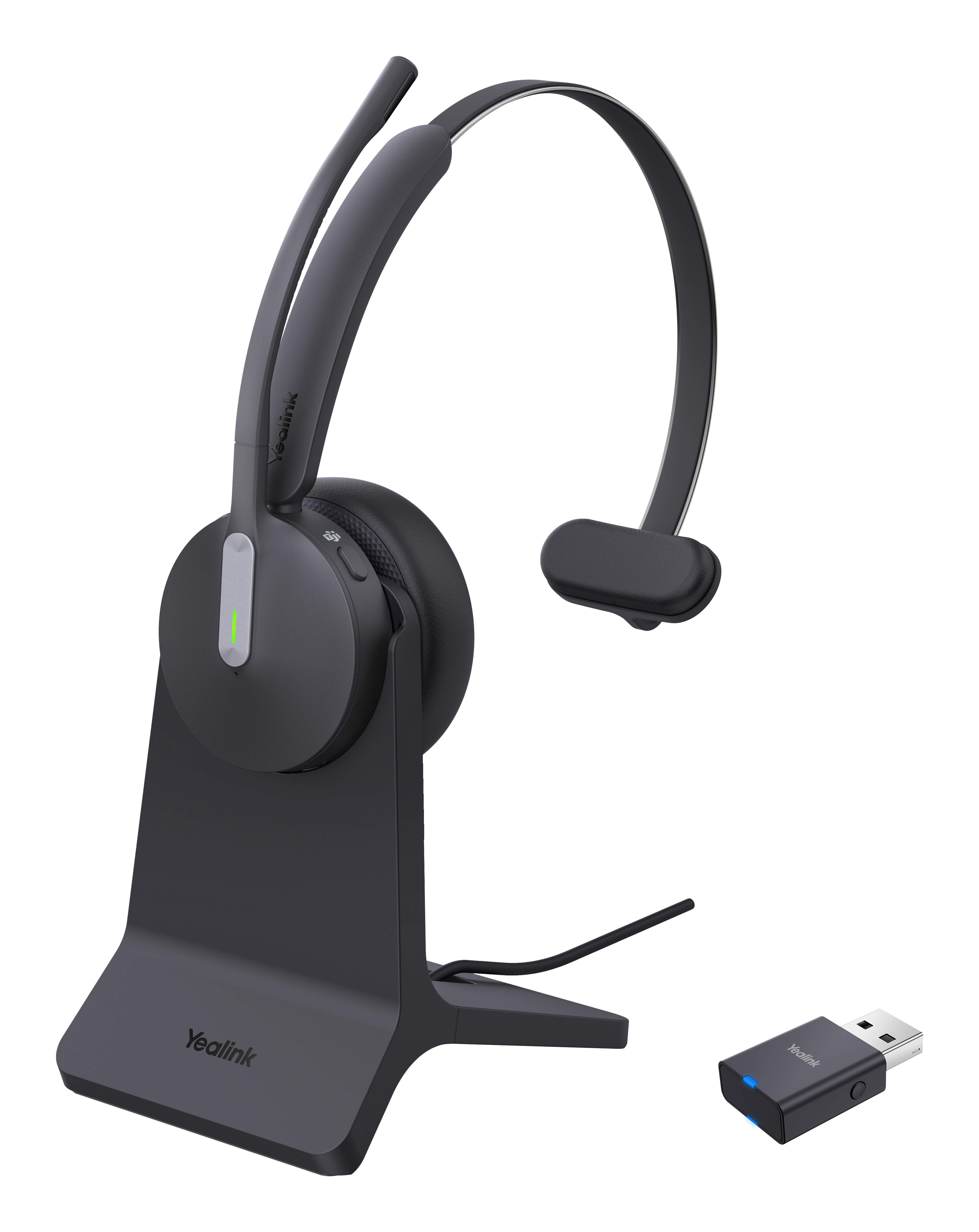 Yealink WH64 Hybrid Mono Teams mit Charging Stand DECT Headset
