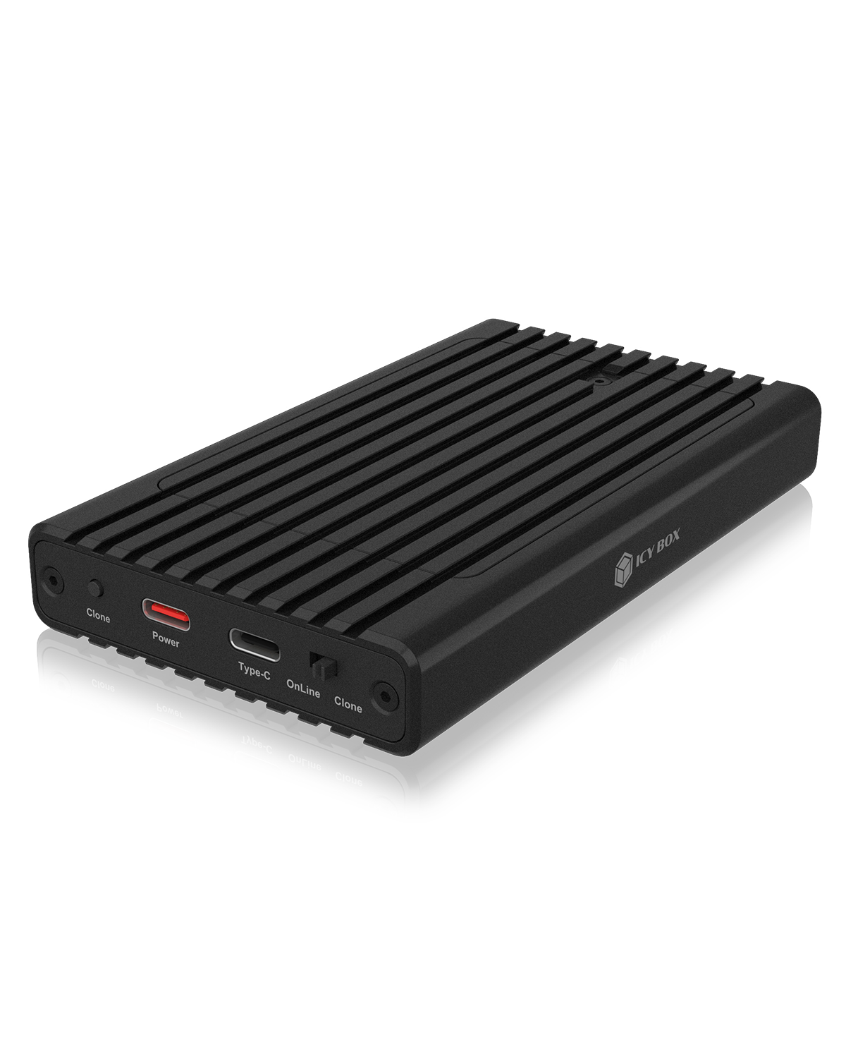 Geh. IcyBox mit Klonfunktion für M.2 NVMe SSDs USB3.2 Gen2 retail