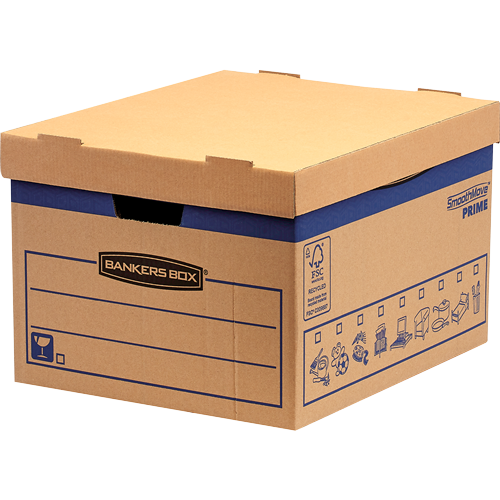 Bankers Box Umzugskartons SmoothMove Prime 40,0 x 33,5 x 29,2 cm, 10 St.