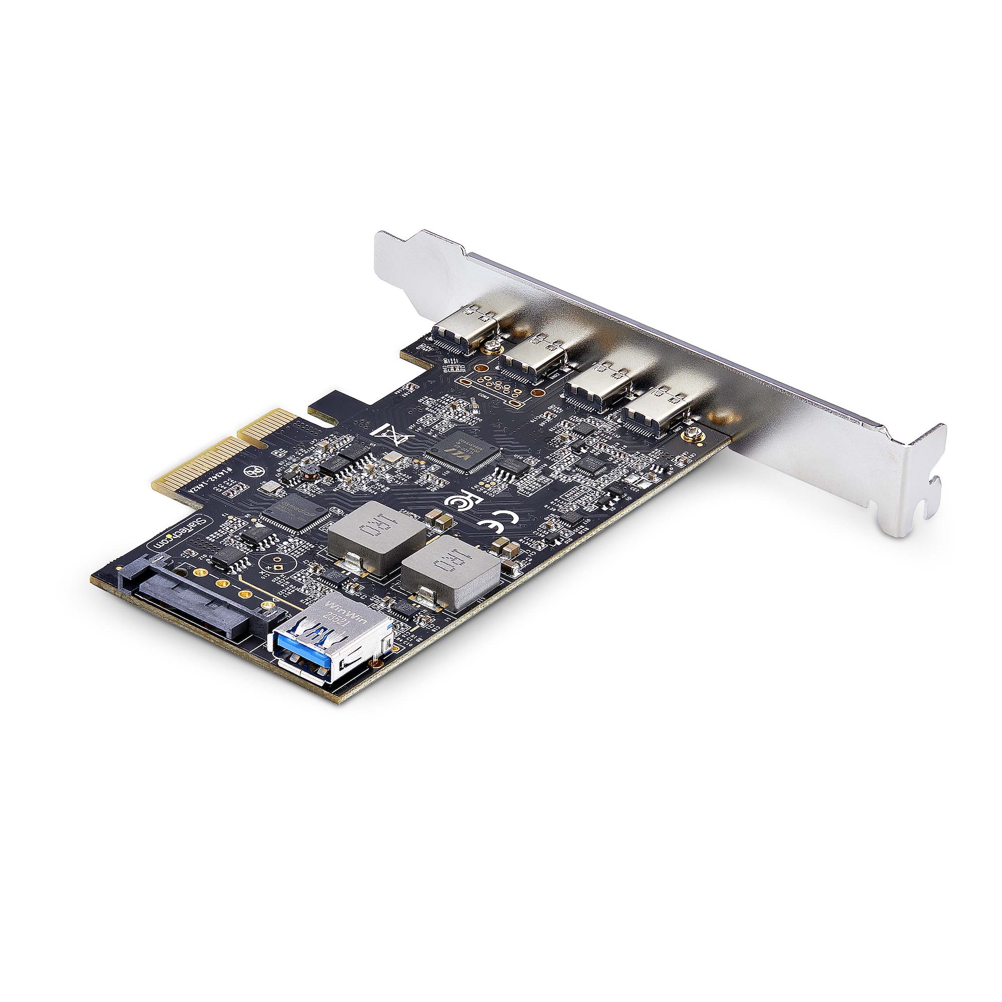 STARTECH.COM 5-Port USB-C PCIe Karte USB 3.2 10 Gbit USB C PCI Express USB C Erweiterungskarte 4x USB-C 1x USB-A Intern