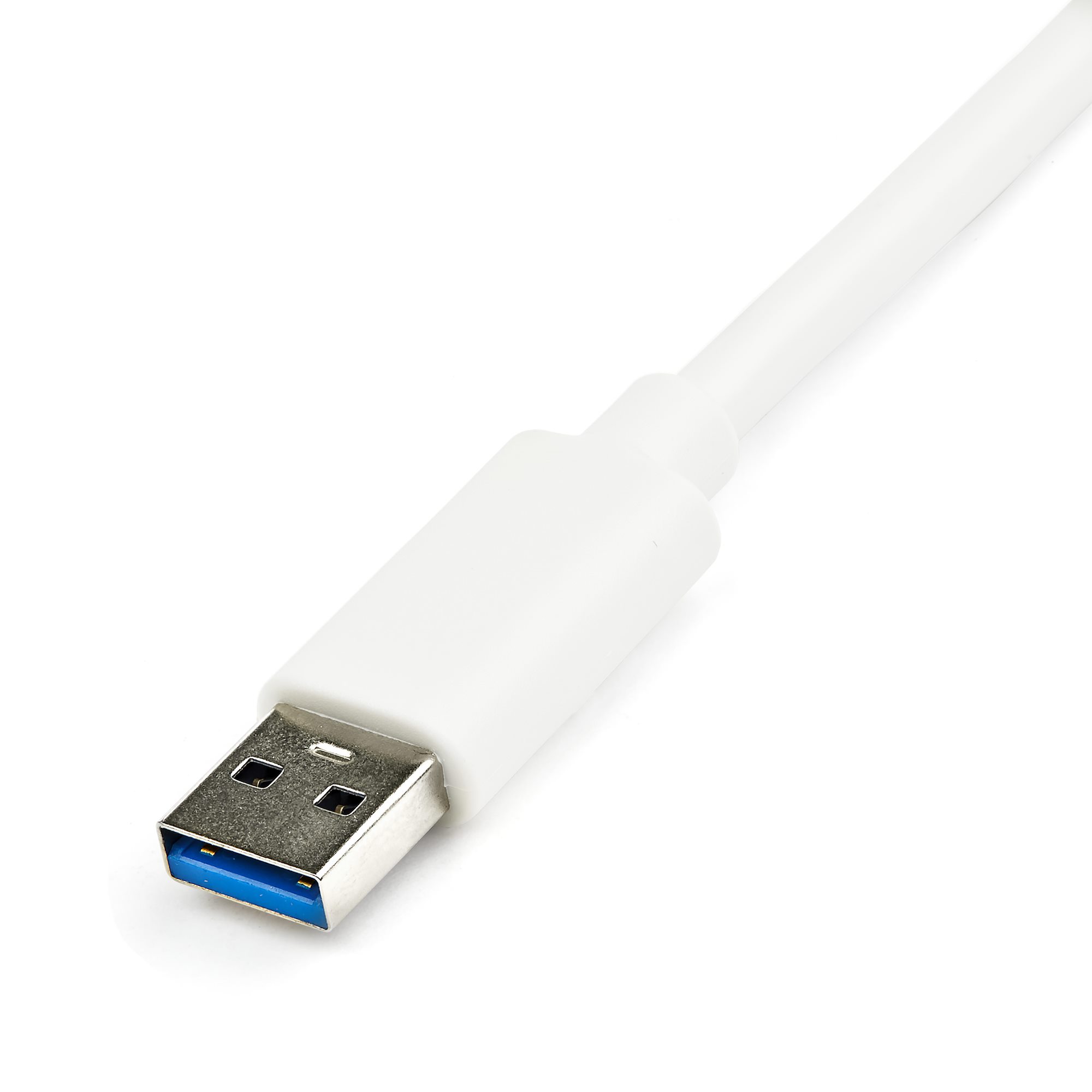 STARTECH.COM USB 3.0 SuperSpeed auf Gigabit Ethernet Lan Adapter mit USB Port - 10/100/1000 RJ45 NIC Netzwerkadapter - St/Bu - W