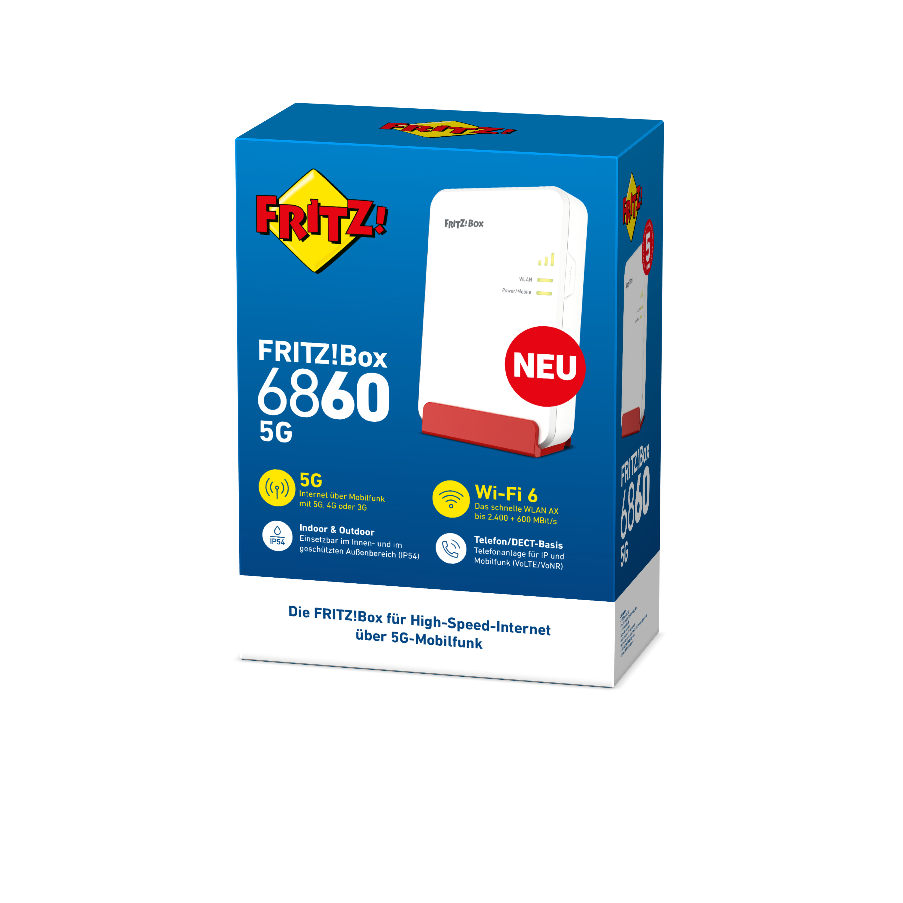 FRITZ! Box 6860 5G WLAN Router Innen & Außen