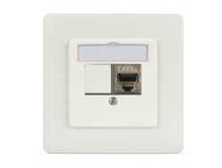 Frontplatte und Einbaurahmen für Multimedia / Keystone Module