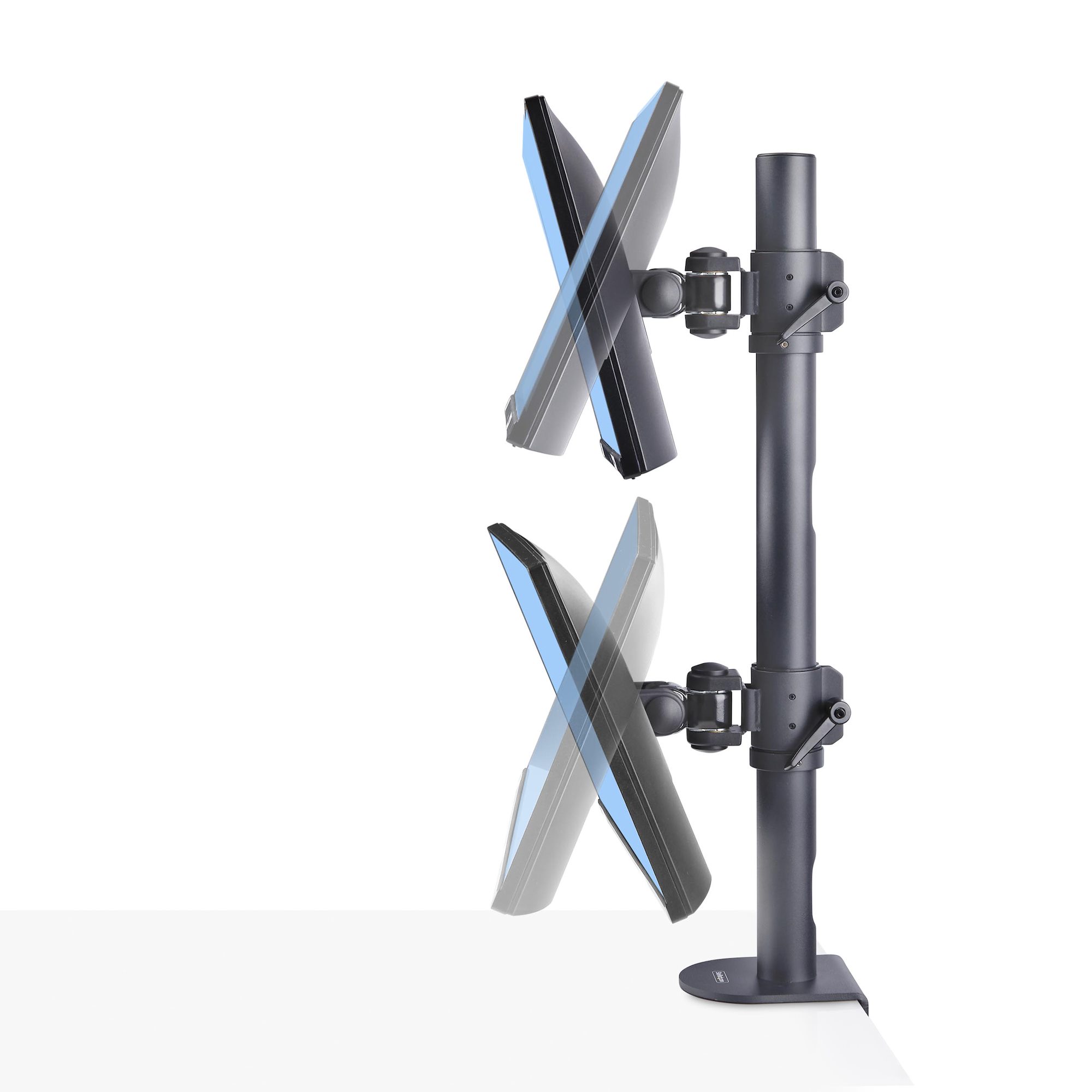 DUAL MONITOR VERTICAL MOUNT .