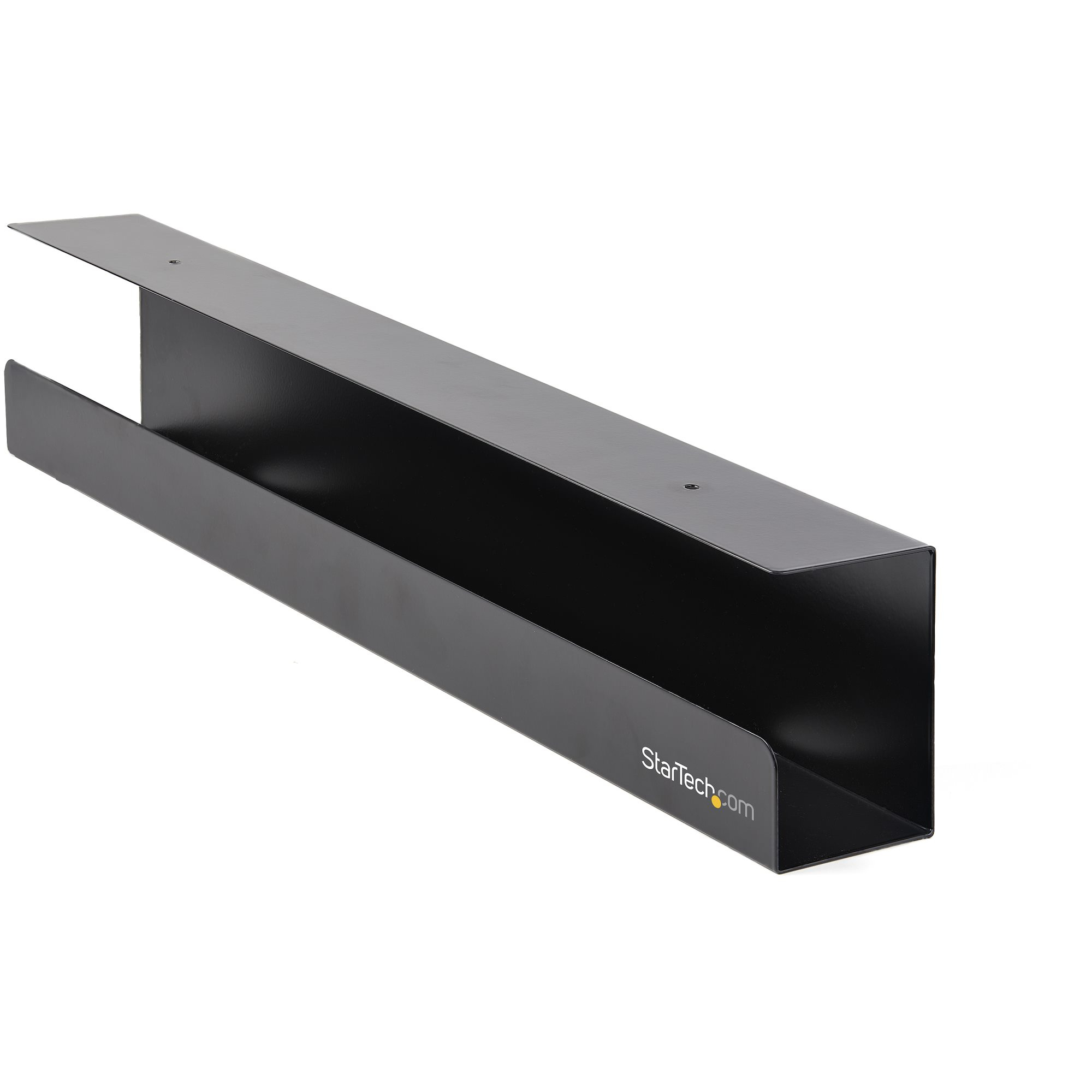 STARTECH.COM Under Desk Cable Management Tray Desk or Table Mount Cords/Wire/Power Strip Holder 60cm x 11cm