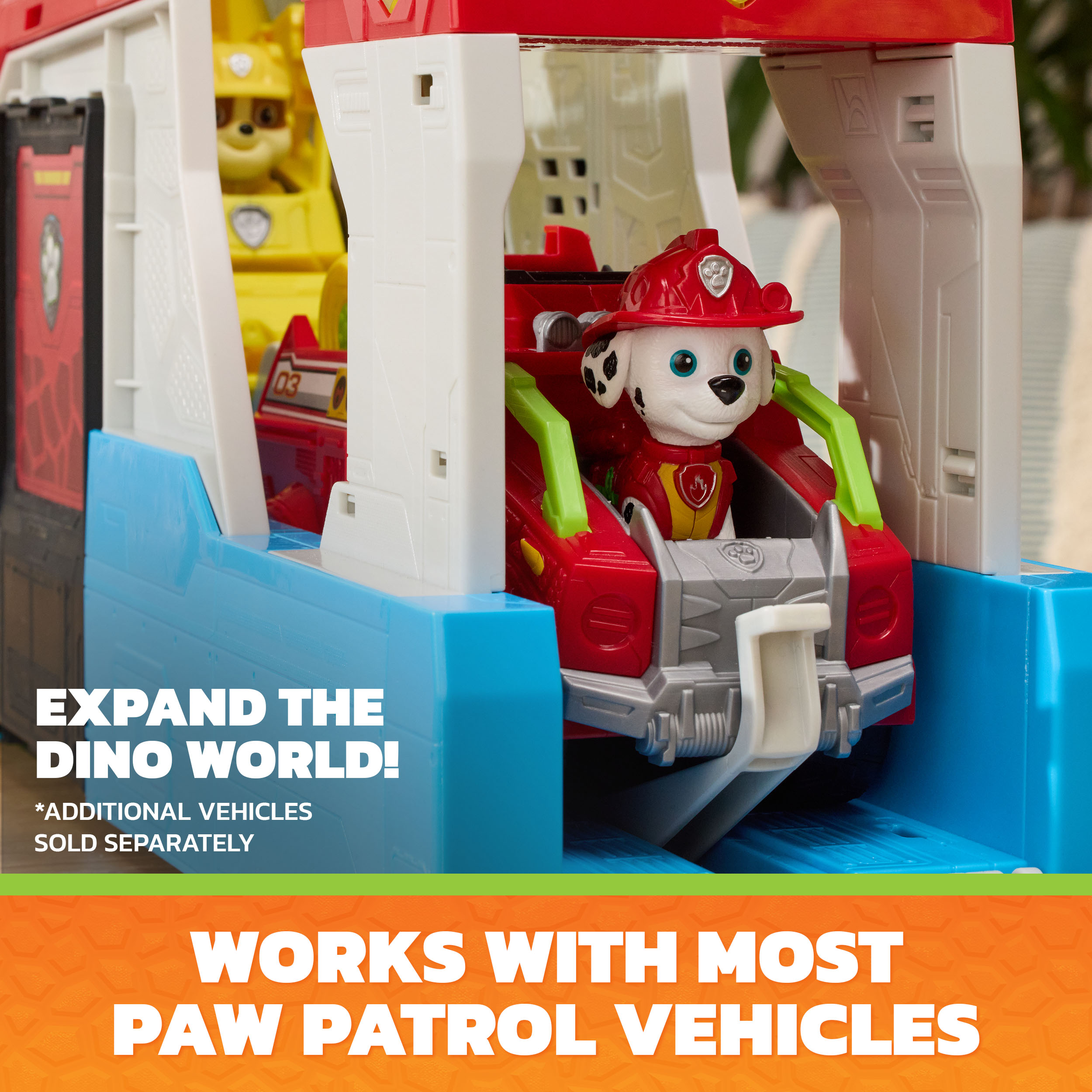 Paw Patrol: Der Dino Film - 2-in-1 Mobiles Dino-Hauptquartier, Spielgebäude
