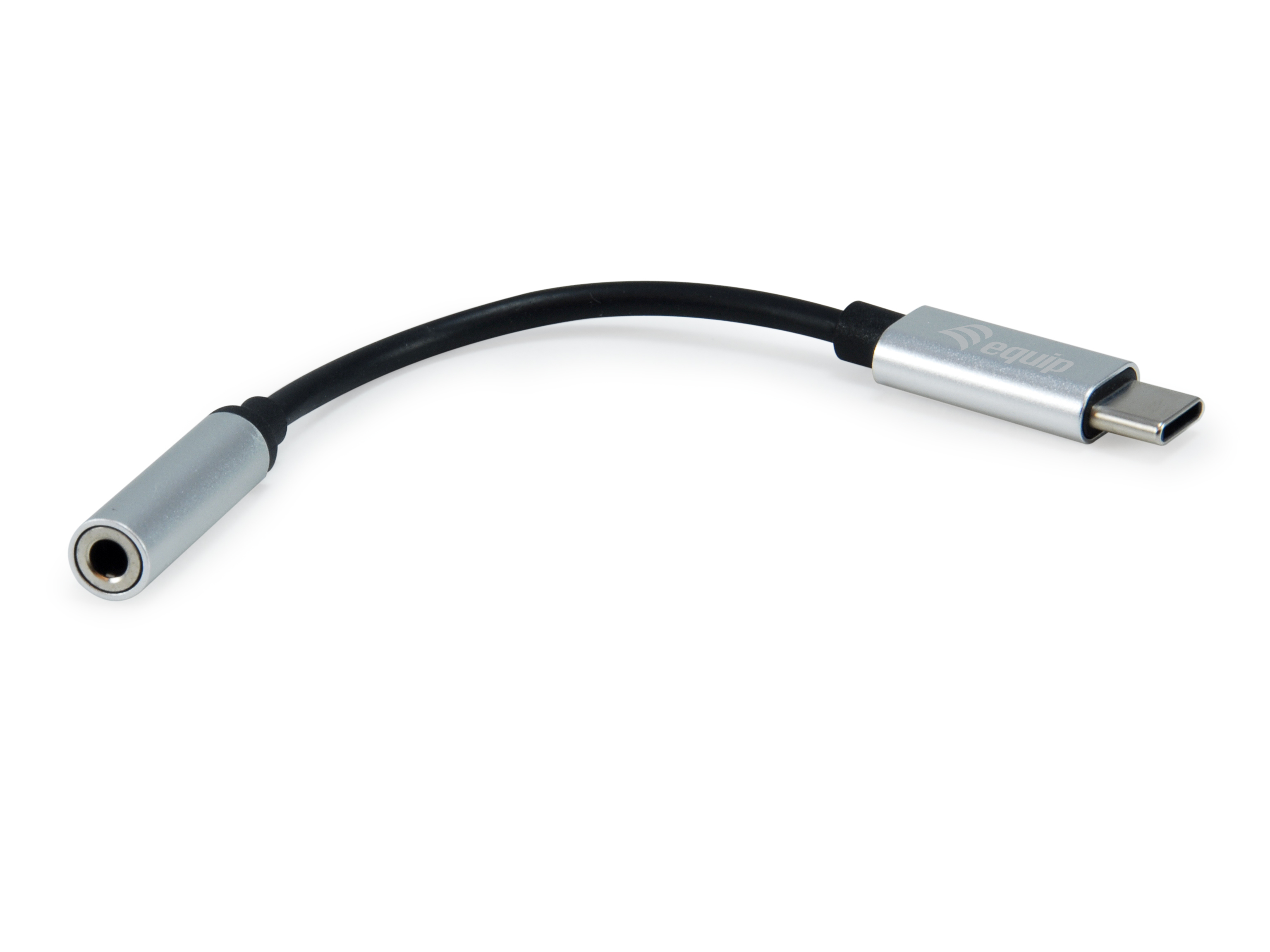 Equip Adapter USB-C-> 4-Pin 3.5mm St/Bu DAC 0.15m schwarz