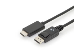 DIGITUS DisplayPort Adapterkabel DPort -> HDMIA St/St 4K 2m