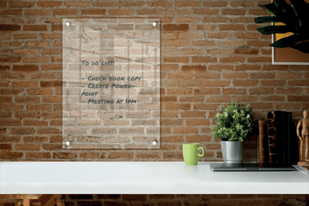 nobo Acrylglas-Schreibtafel 60,0 x 45,0 cm transparent