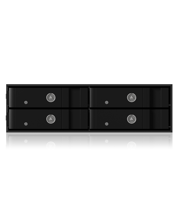 Backplane IcyBox 4x2,5 SATA/SAS HDD/SSD -> 5,25 Schacht sw retail