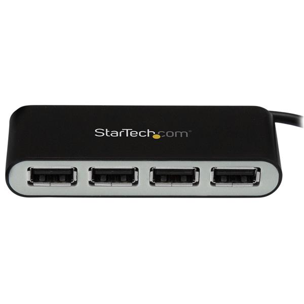 STARTECH.COM 4-Port Portable USB 2.0 Hub with Built-in Cable