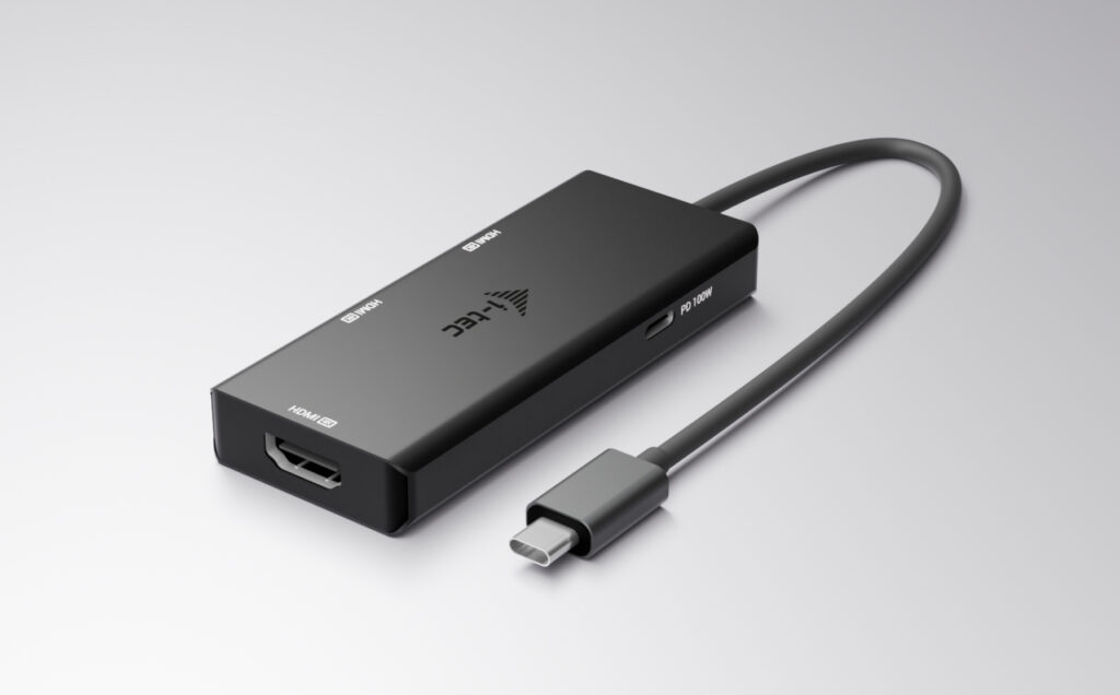 I-TEC USB-C Dual 4K/60Hz single 8K/30Hz HDMI Video Adapter 2x HDMI Port