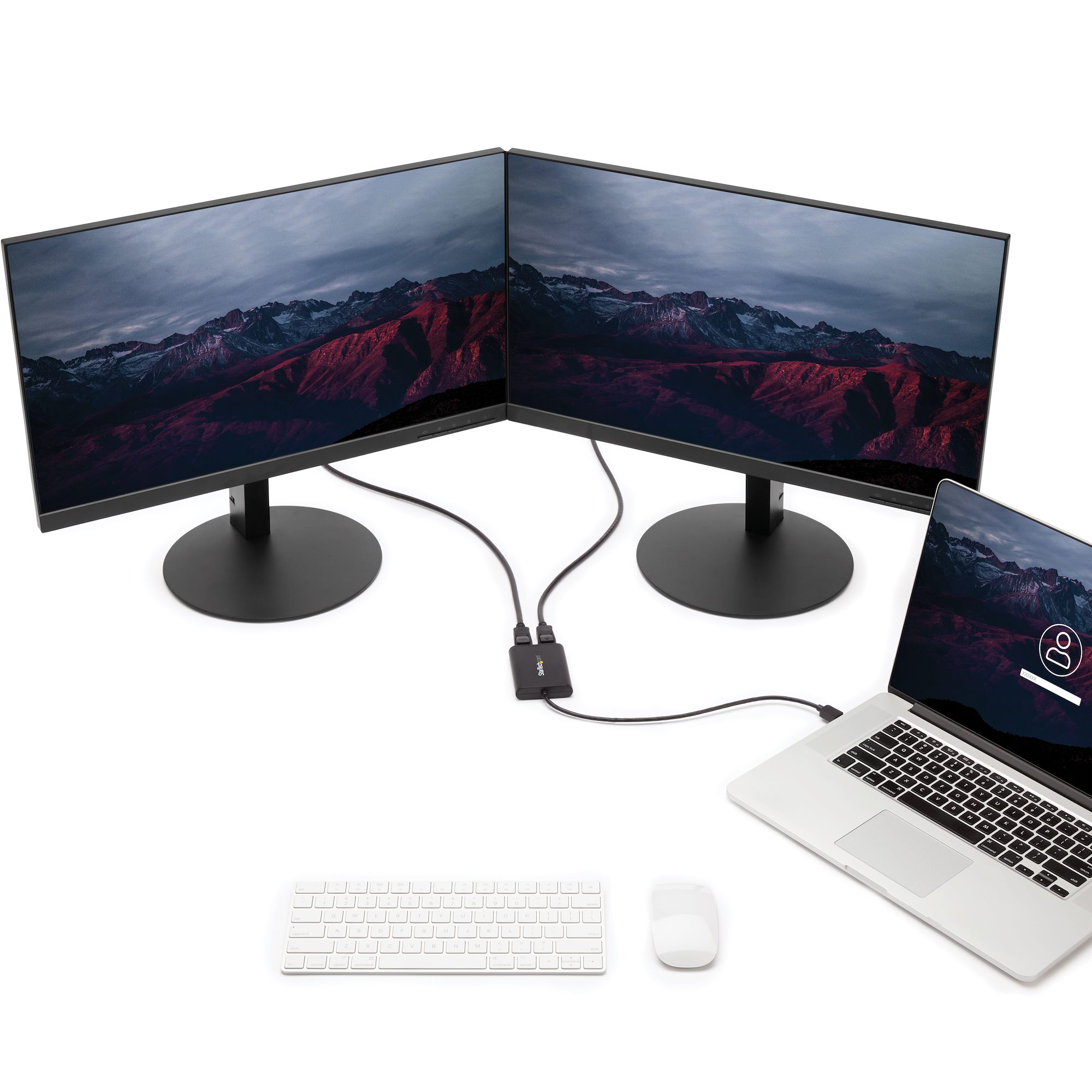 StarTech.com USB 3.0 zu Dual DisplayPort Adapter 4K 60Hz